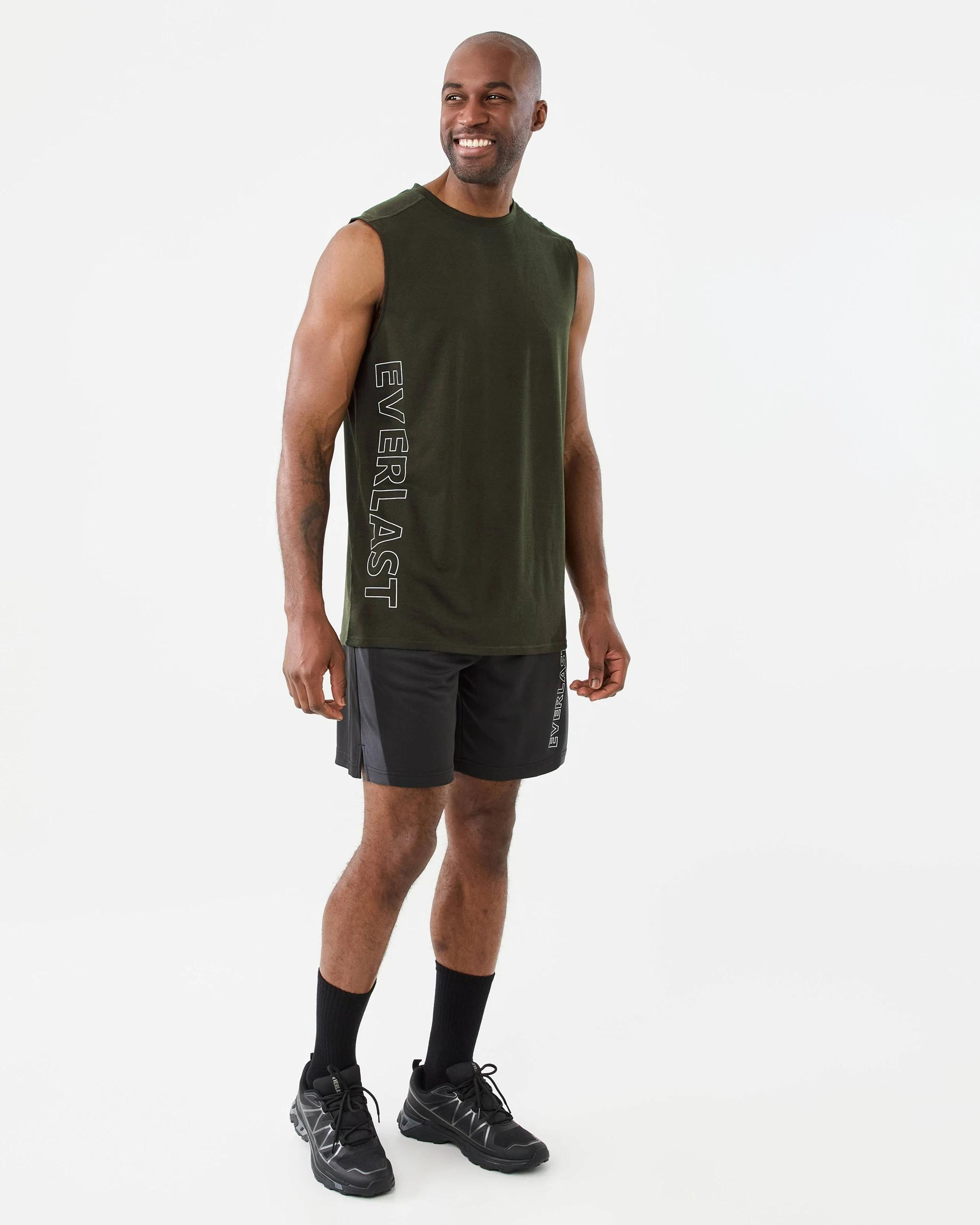 7 Everlast Mens Mesh Muscle Deep Green, 7 of 7