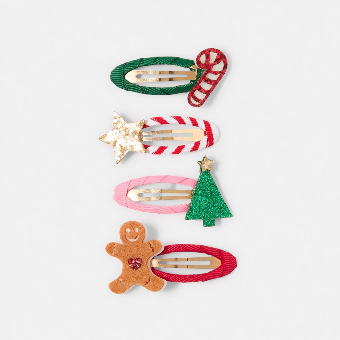1 4 Pack Christmas Hair Clips, 1 of 3