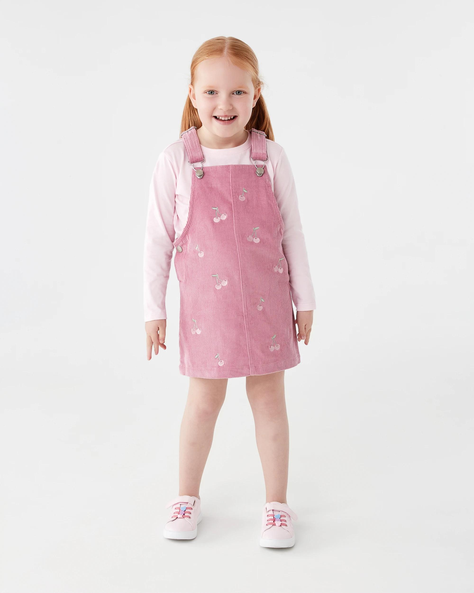 7 Pinafore Dress Set Pnk Cherry, 7 of 8