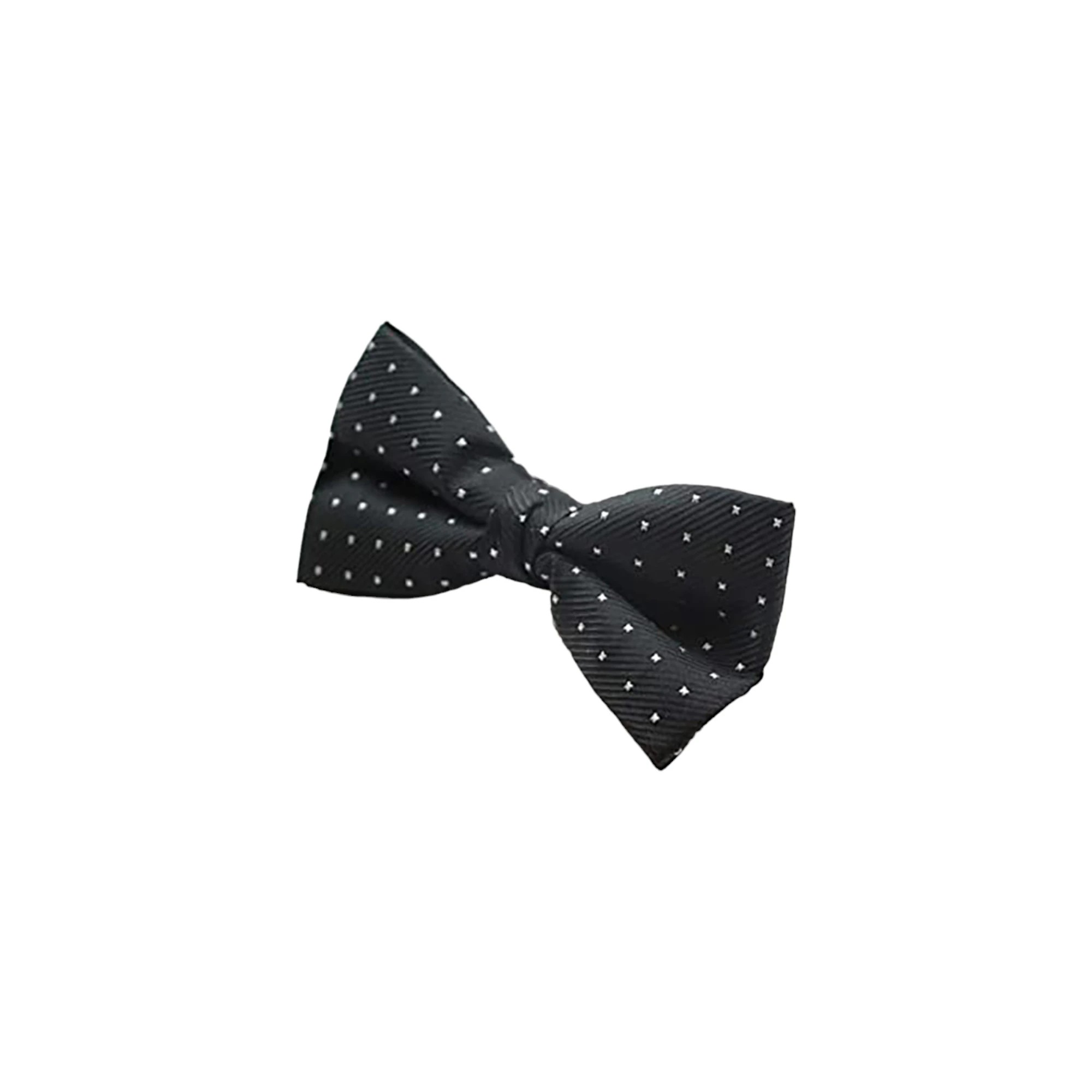 5 Zasel Mens Black & Silver Star Polka Dot Patterned Bow Tie - Multi, 5 of 5