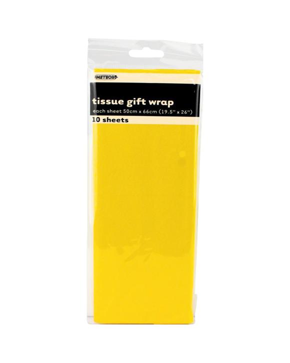 Unique Sunflower Tissue Paper 10 Sheets - Yellow