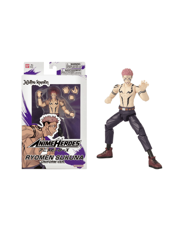 Anime Heroes Jujutsu Kaisen Action Figure - Ryomen Sukuna - Uniform Version - Multi