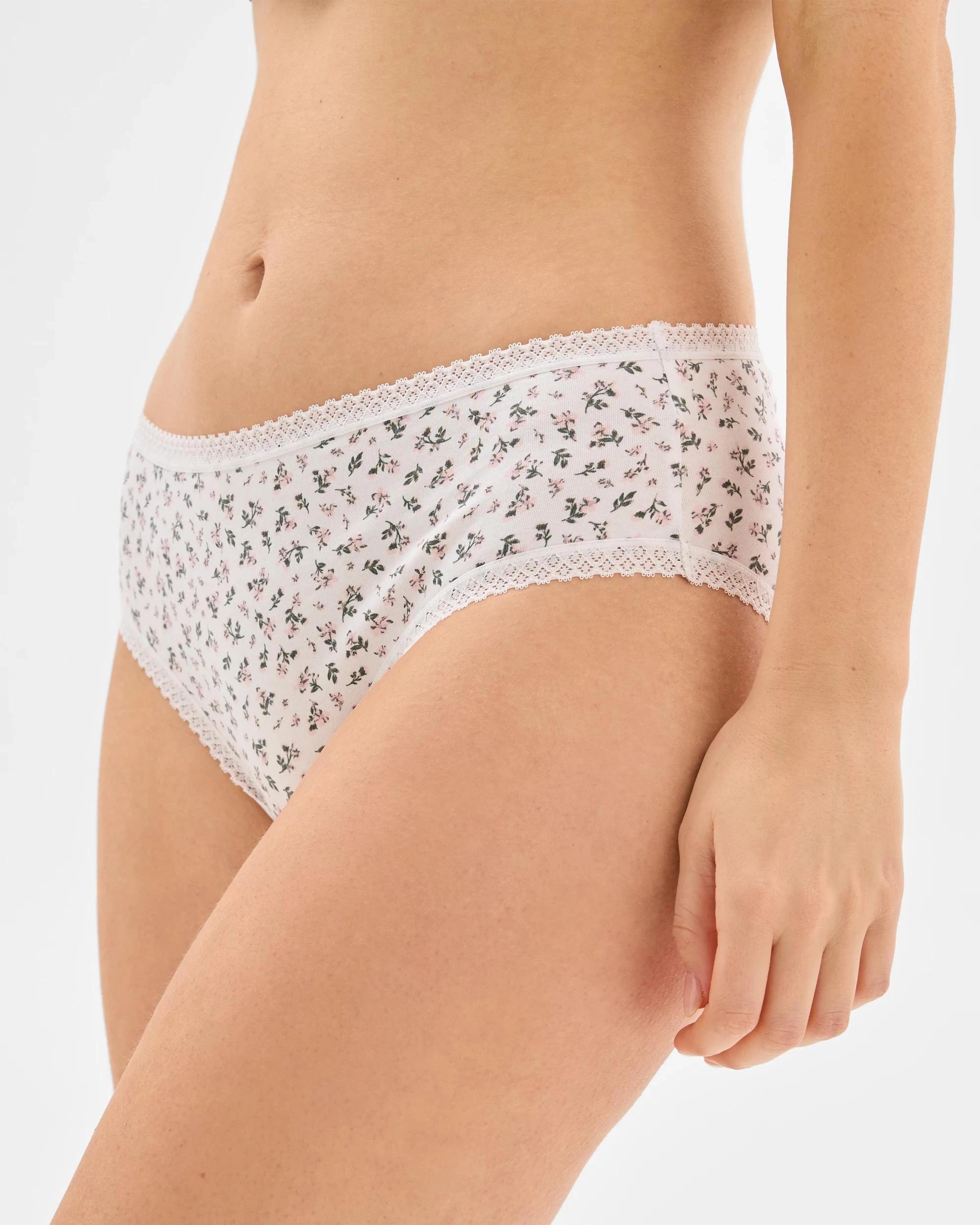 4 Target Woman Womens Australian Cotton Blend Midi Briefs 5 Pack BLUES DITSY, 4 of 4