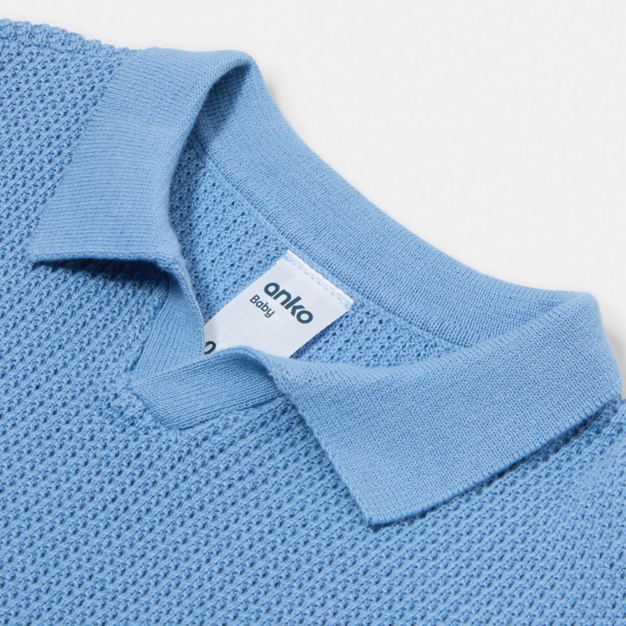 5 2 Piece Short Sleeve Crochet Set LIMITLESS BLUE, 5 of 6