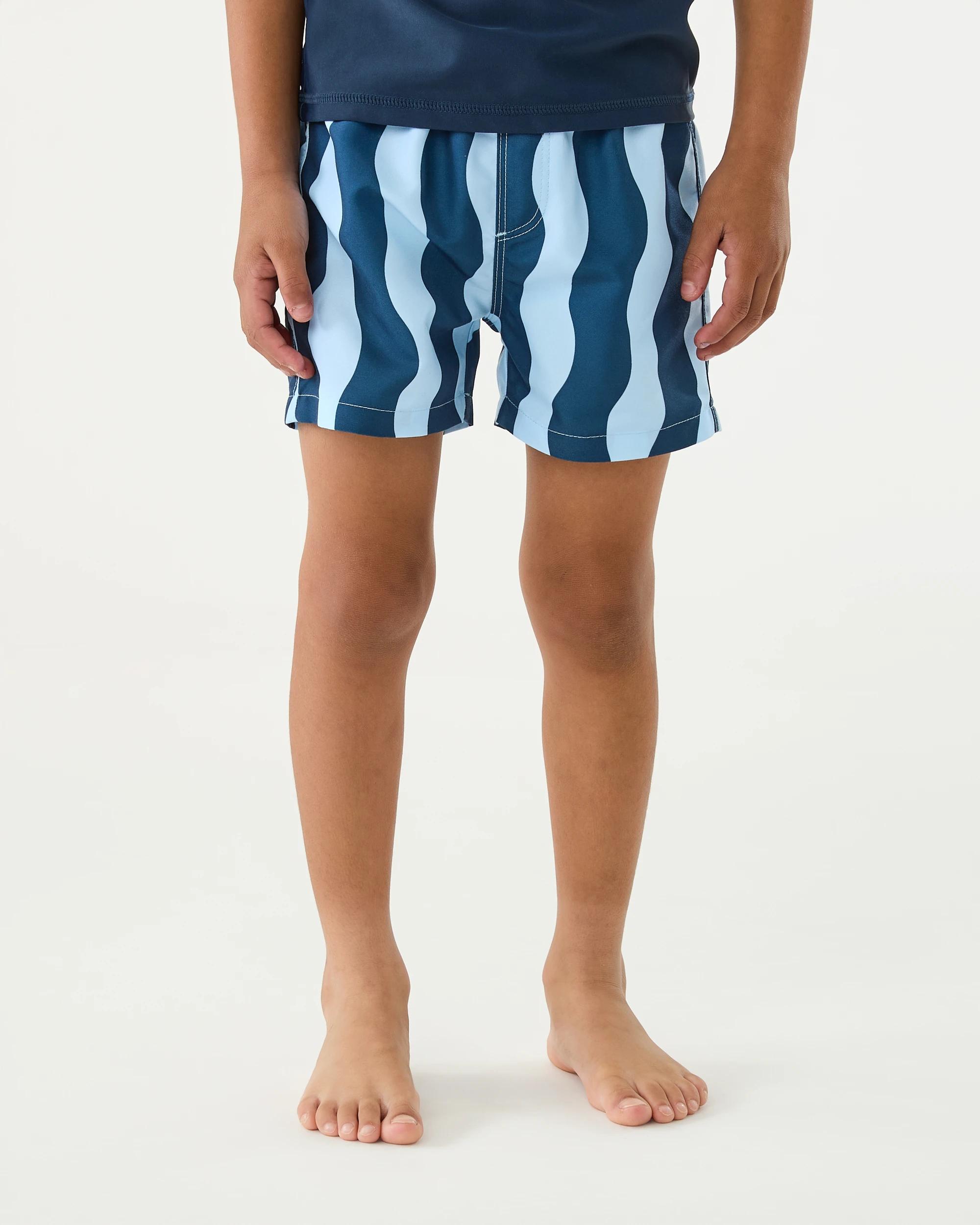 1 Printed Boardshorts Blu Waves, 1 of 6