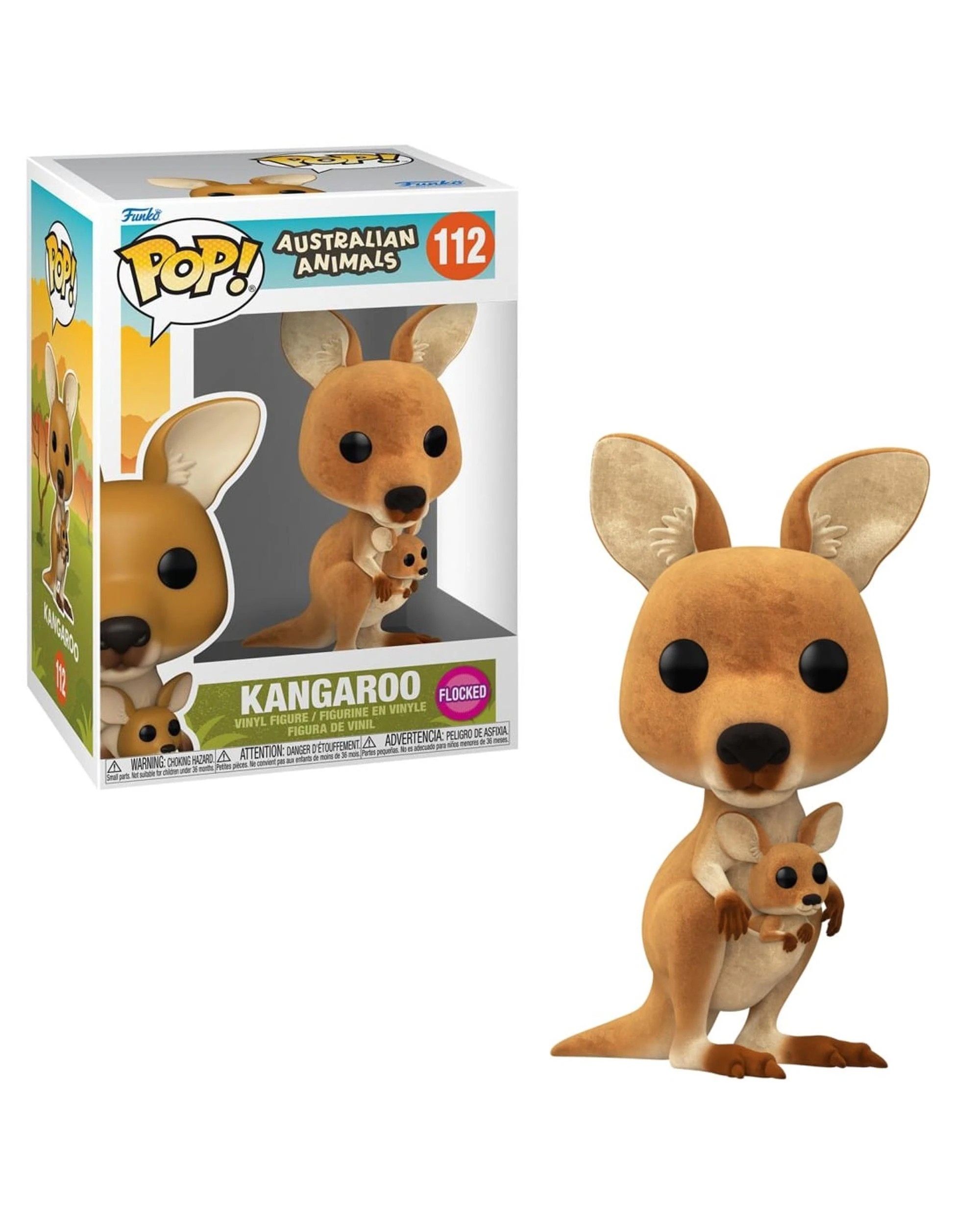 1 Australian Animals Kangaroo Flocked Funko POP! Vinyl, 1 of 3