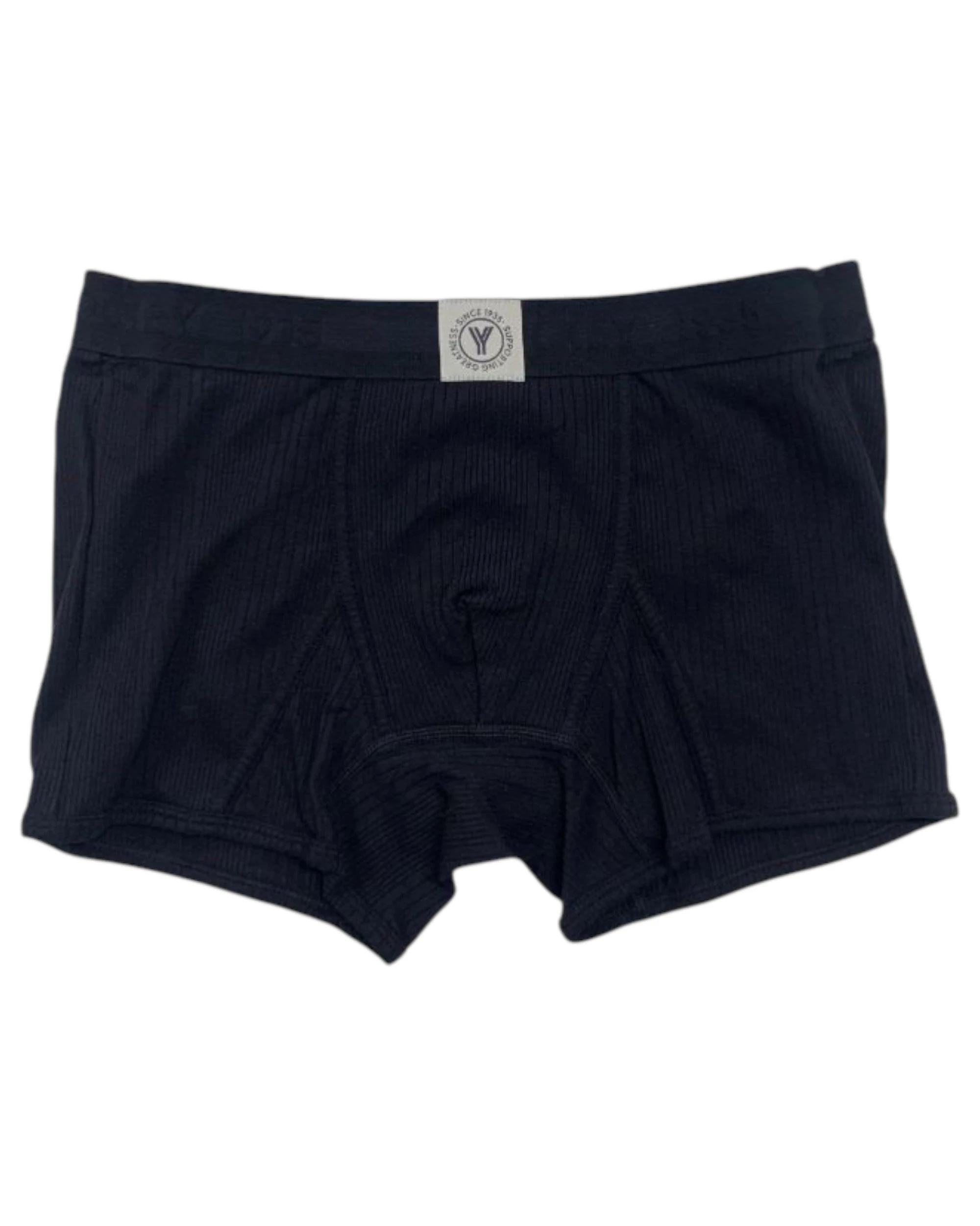 2 Jockey 2 Pack Mens 1935 Y-Front Ribbed Comfy Trunks Black Multi Underwear MULTI, 2 of 5