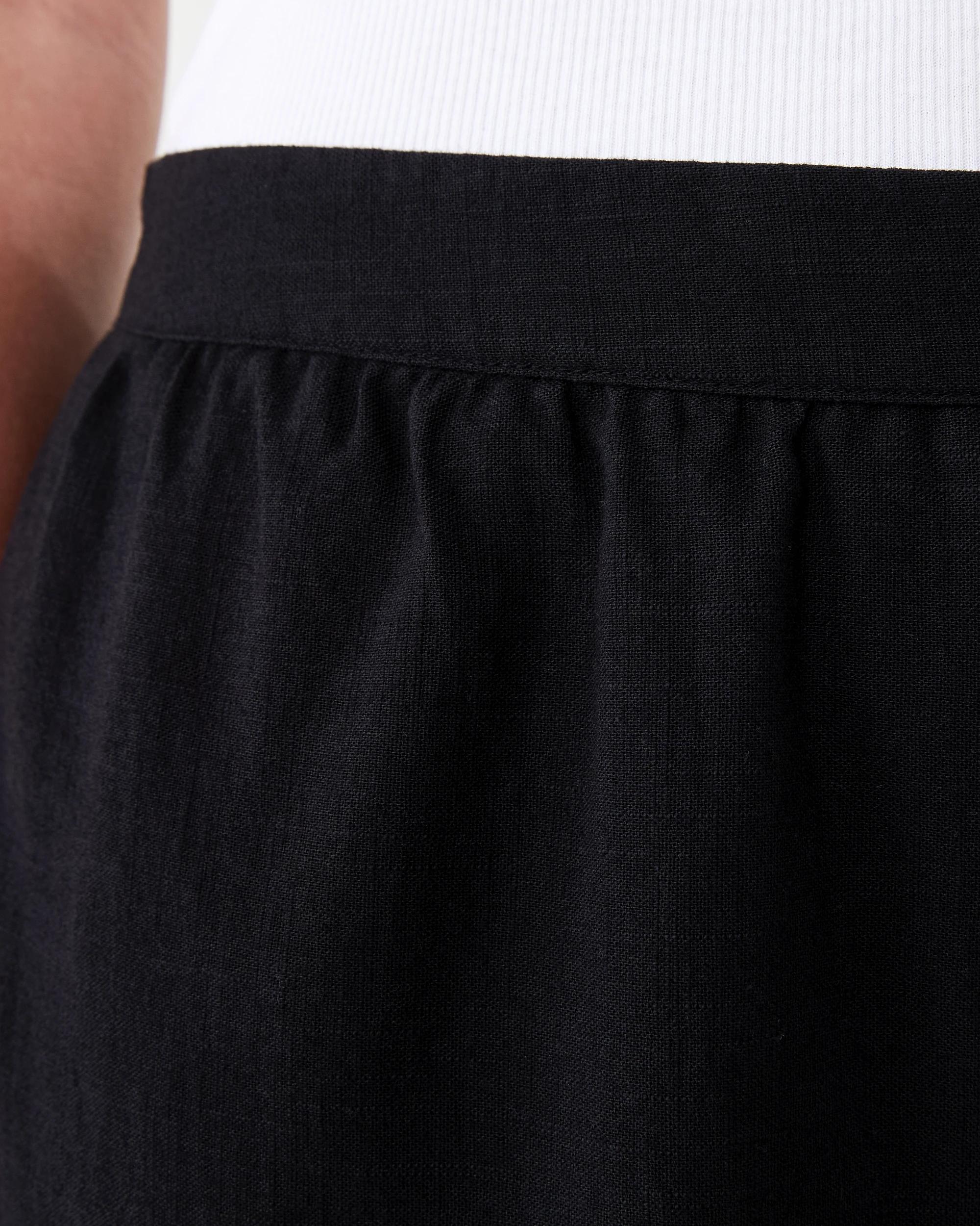 4 Embroidered Hem Pants Black, 4 of 6