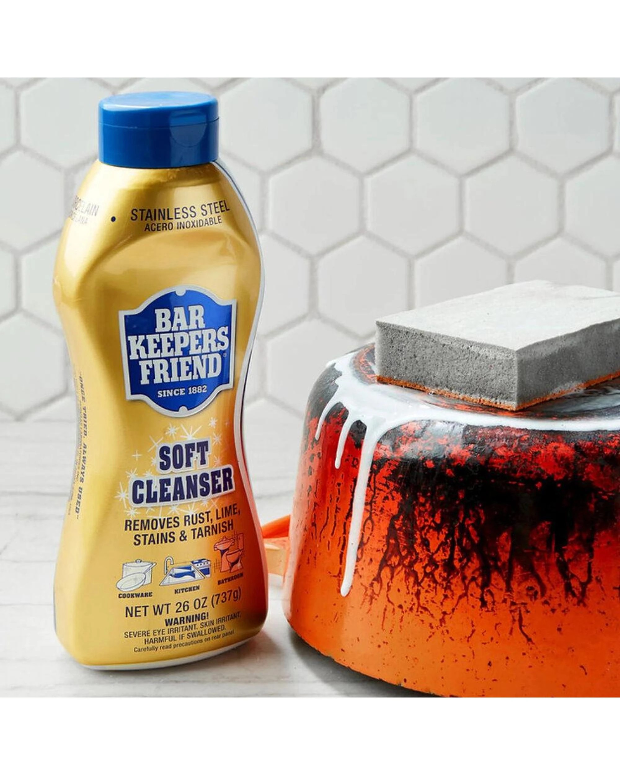 5 Bar Keepers Friend Soft Cleanser 737g  Set of 8, 5 of 8