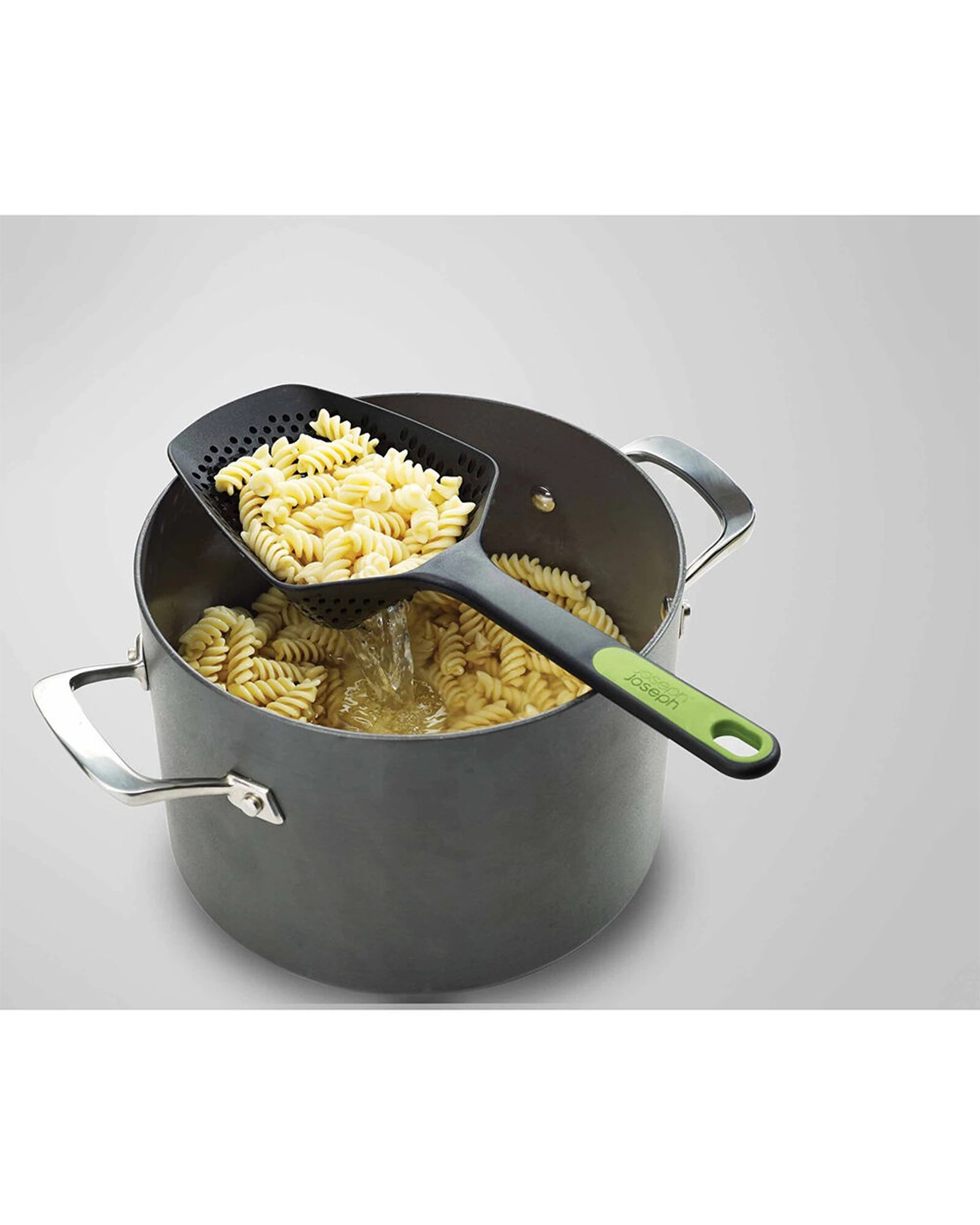 3 Joseph Joseph 2PK Scoop Plus 34cm Colander Large Scoop Drain Serve Heat Resistant - Grey, 3 of 5