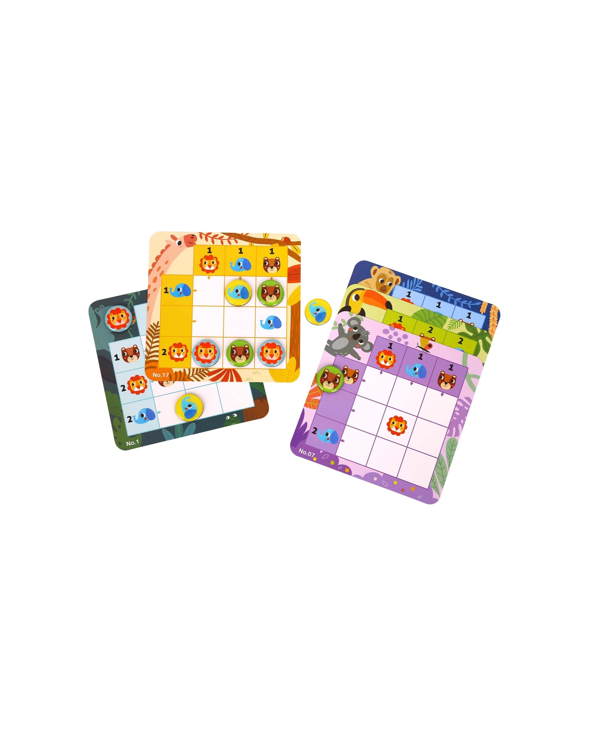 2 Tooky Toy Kids Childrens Forest Themed Sudoku Tabletop Educational Fun Game - Multi, 2 of 7