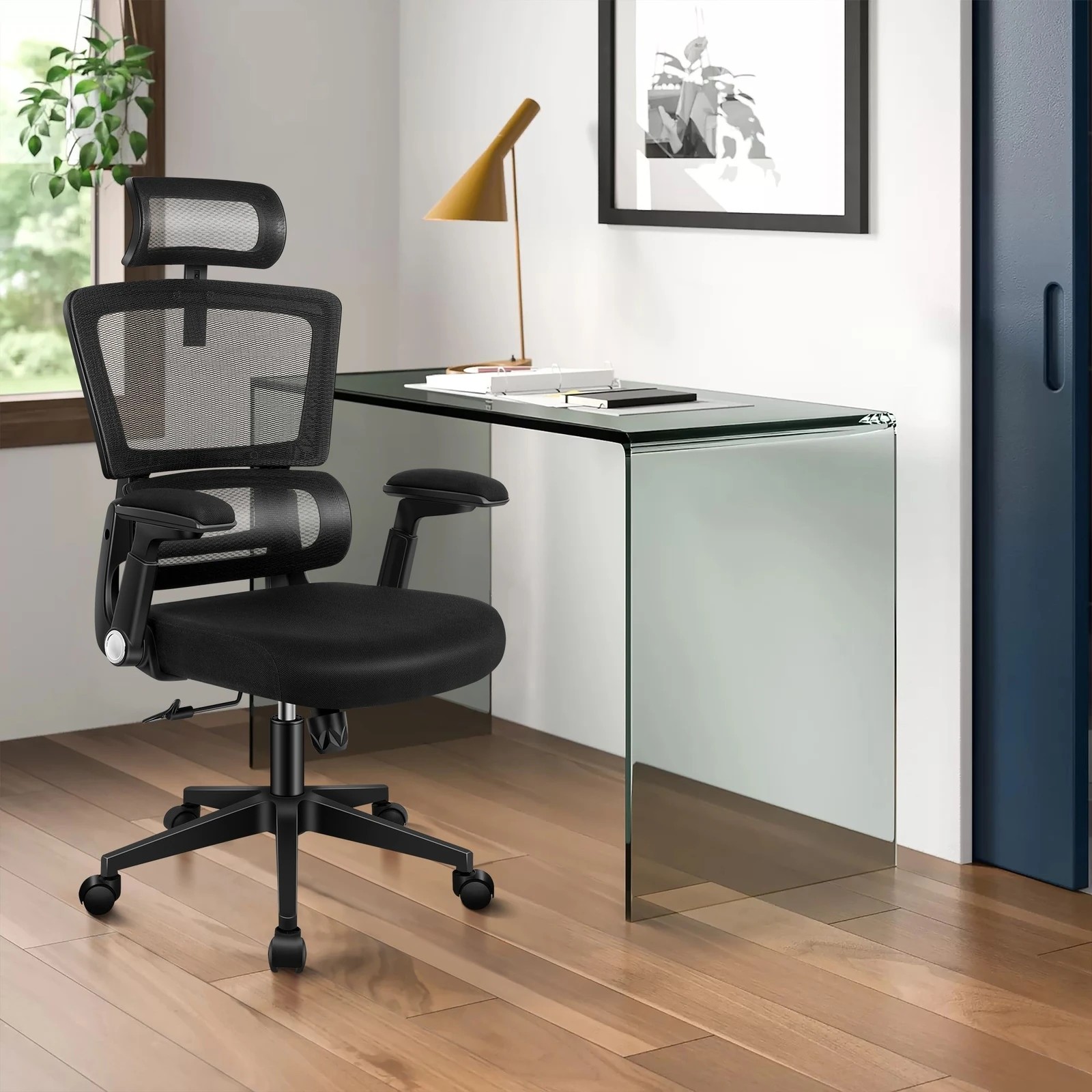 9 Alfordson Mesh Office Chair Executive Computer Chairs Study Work Gaming Seat - Black, 9 of 10