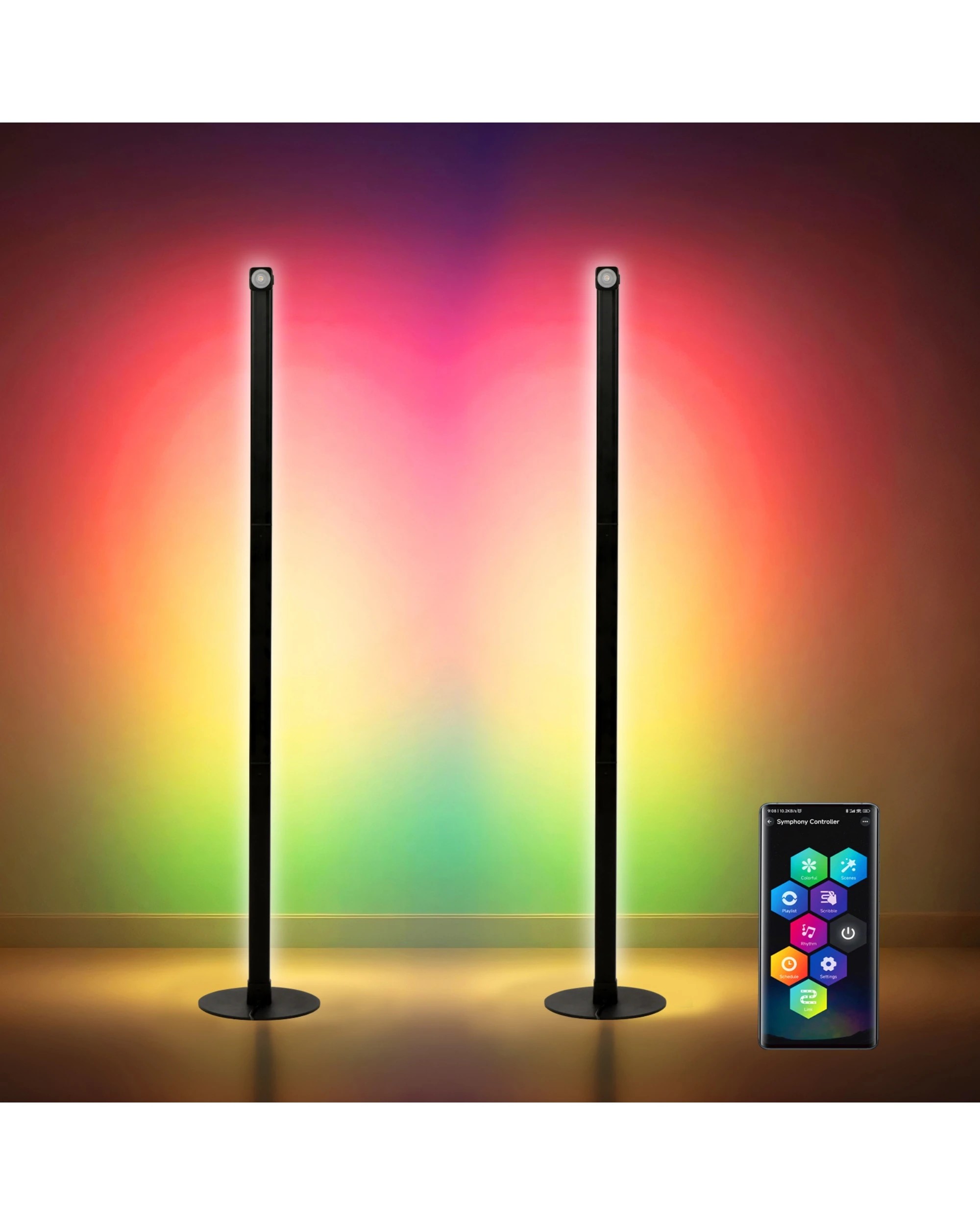 5 Advwin Corner Floor Lamp 140cm Smart LED Light Reading Light, 5 of 8