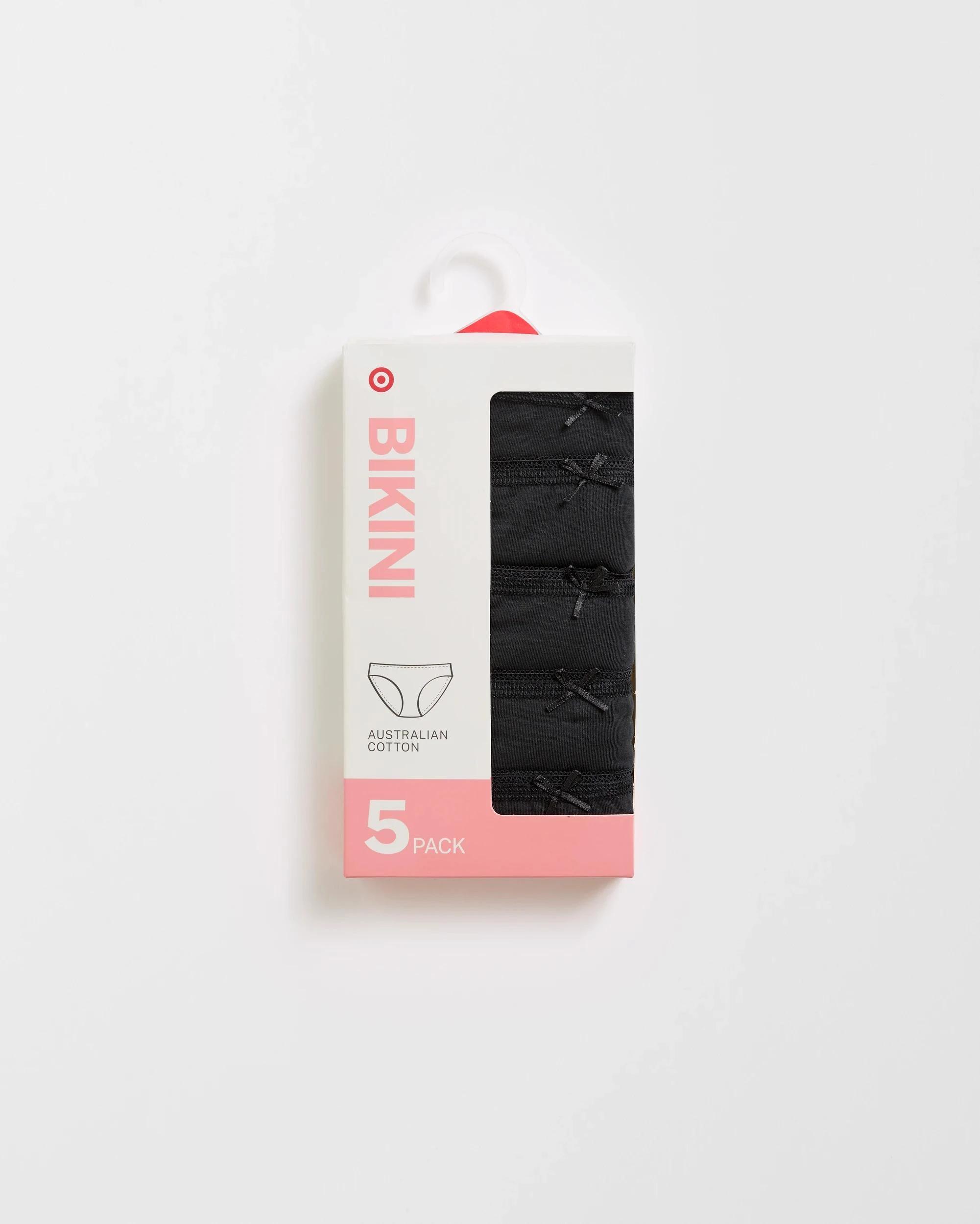 4 Target 5 Pack Cotton/elastane Bikini Briefs BLACK, 4 of 6