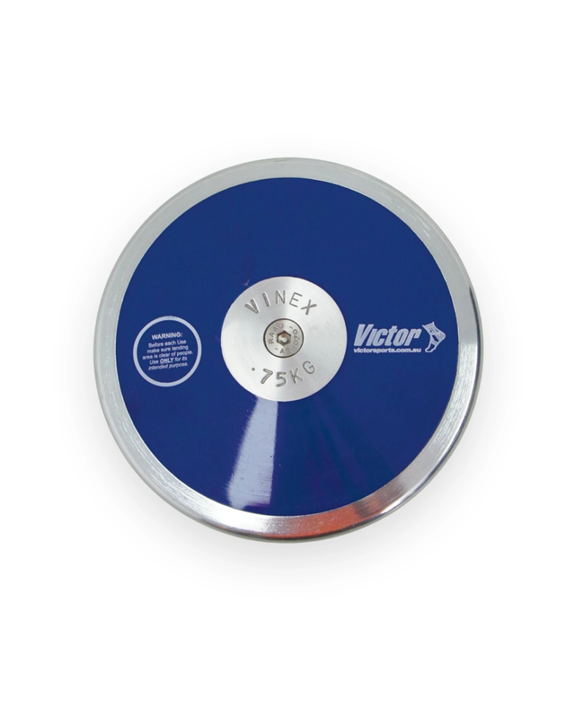 1 Victor Sports Discus Lo Spin Steel Rim Plastic Side Plates 750g - Blue, 1 of 1