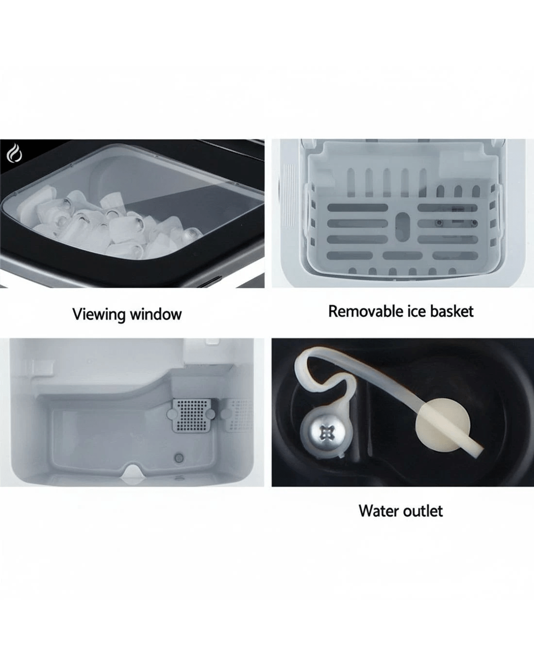 7 Devanti 12kg Ice Maker Machine - Black, 7 of 8