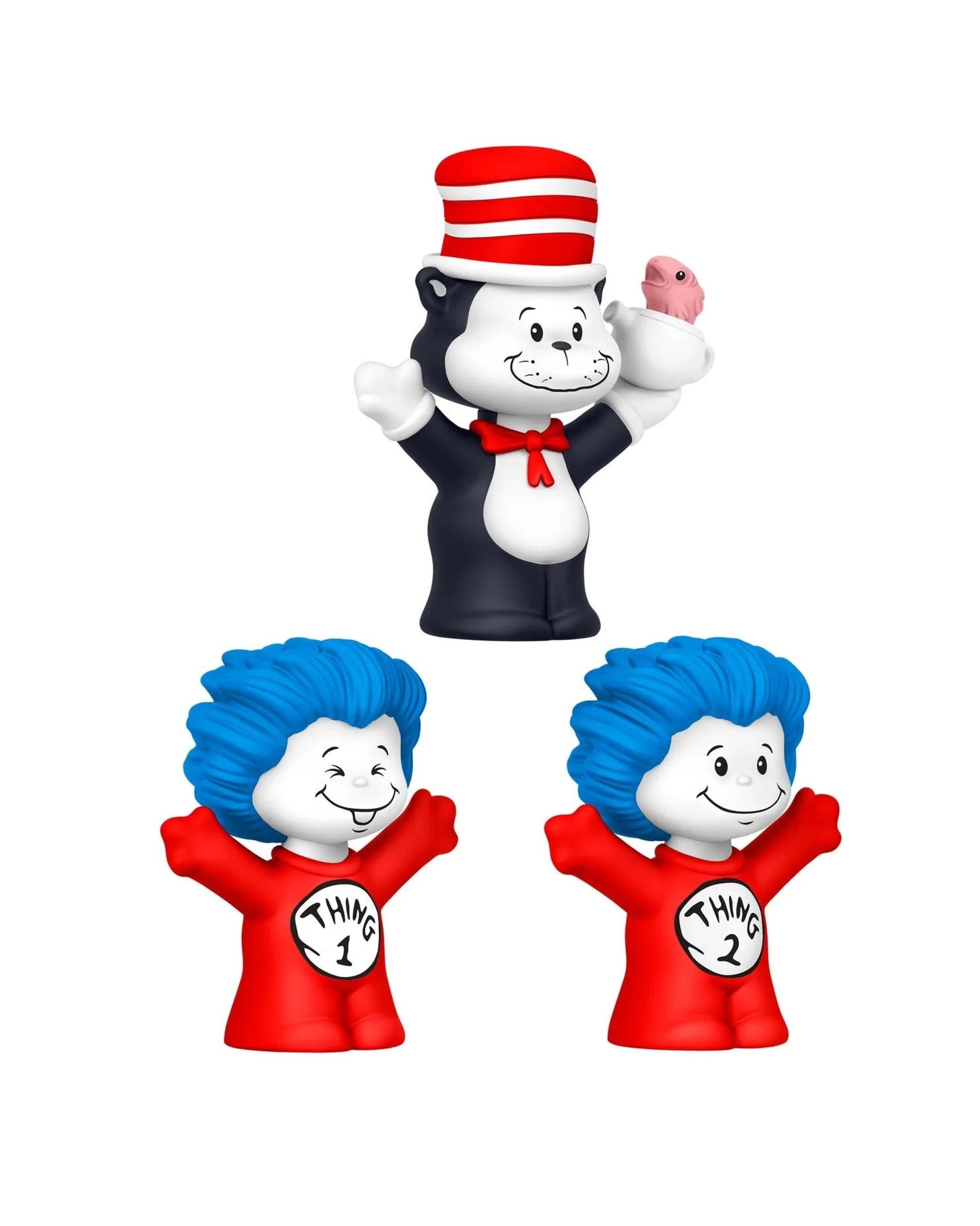 3 Fisher-Price Little People Collector Dr Seuss The Cat in the Hat Special Edition Figure Set, 3 of 6