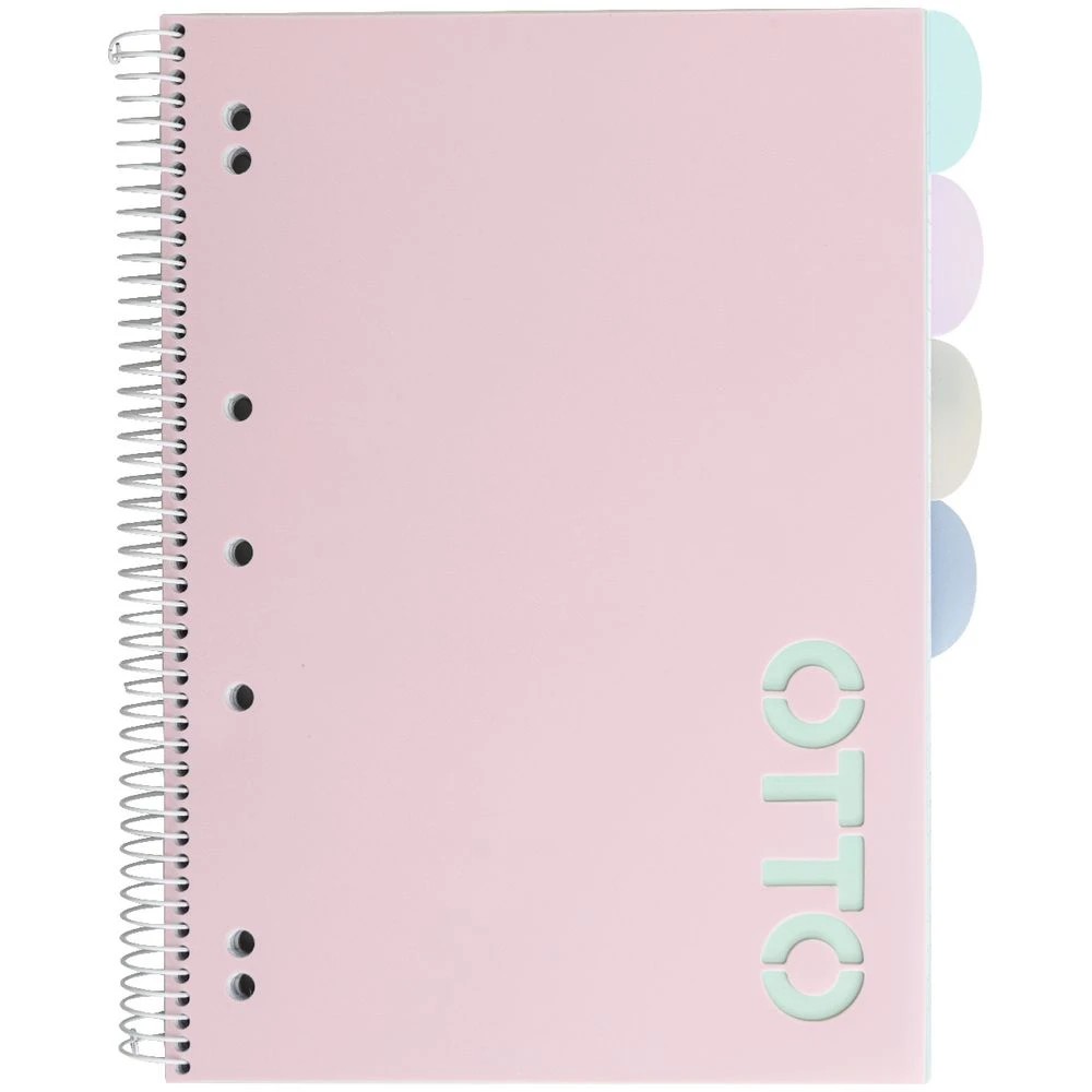 2 Otto A4 5 Subject Book 250 Page Pink, 2 of 6