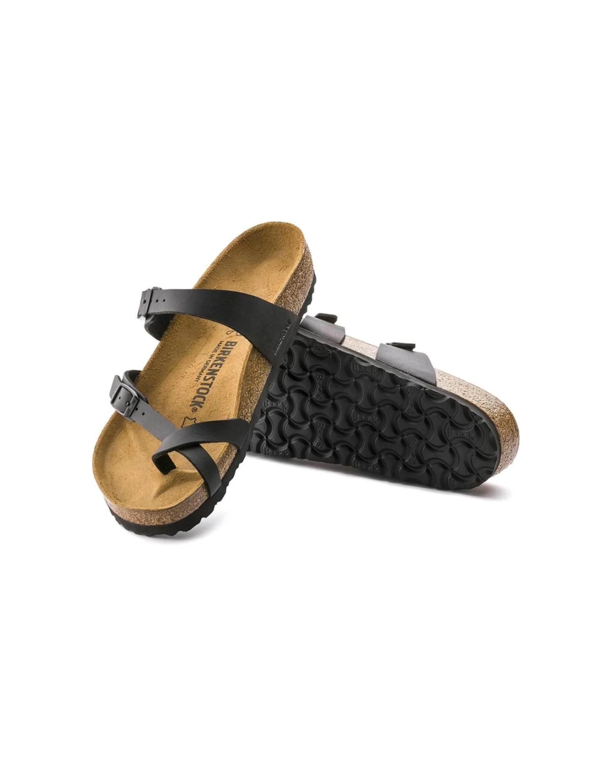 3 Birkenstock Mayari Birko-Flor Sandals Narrow Width BLACK, 3 of 4