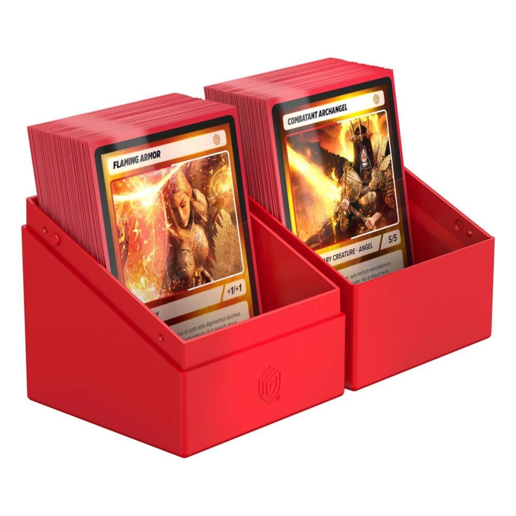 3 Ultimate Guard TCG - Boulder 100+ Deck Box - Solid Red, 3 of 3