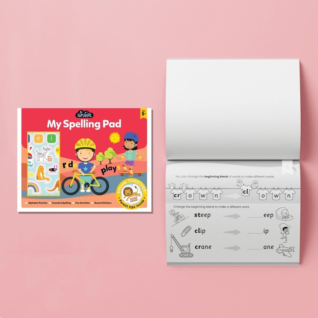 3 Jr. Explorers: My Spelling Pad Activity Set with Lap Desk - Book, 3 of 5