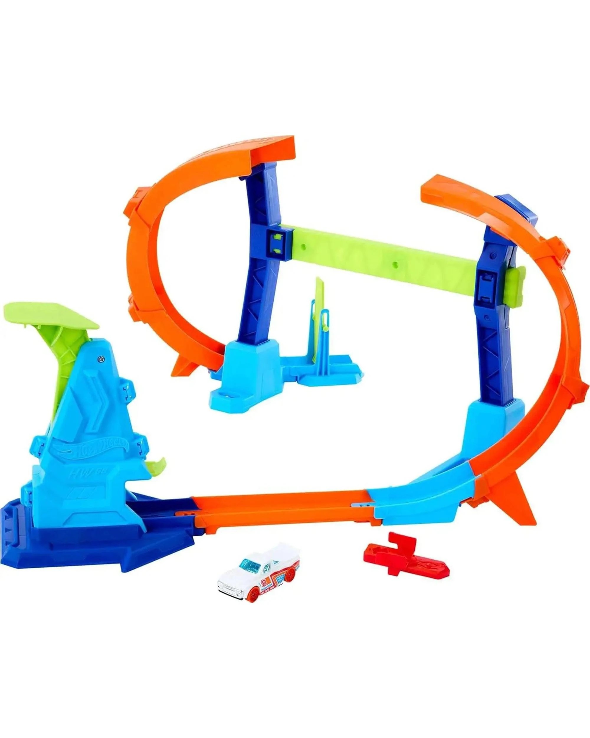 2 Hot Wheels Stunt Tracks Corkscrew Jump Champion Track Set, 2 of 4