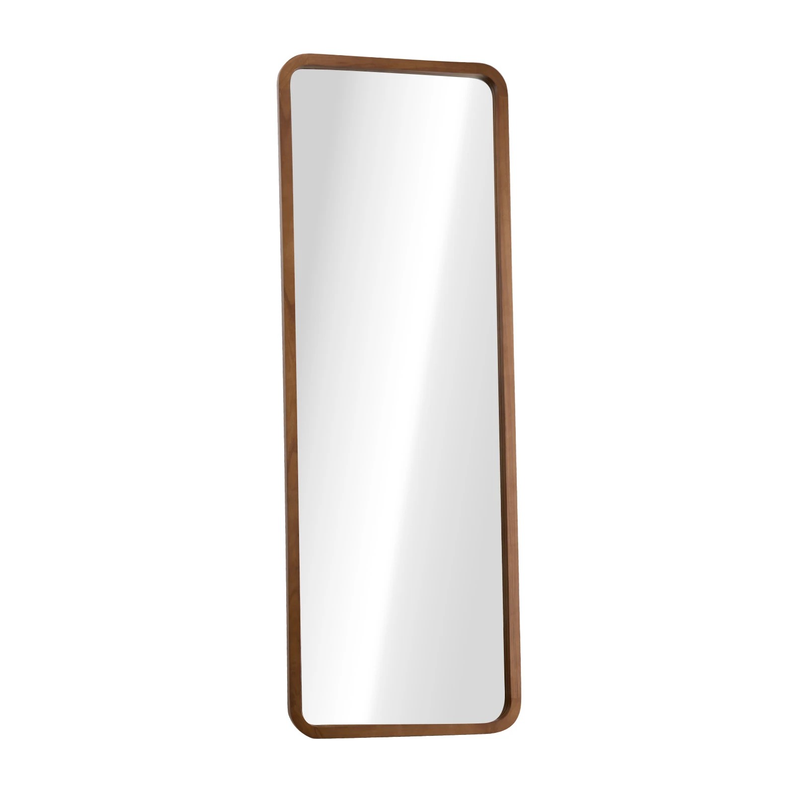 1 Oikiture Full Length Mirror 166x60cm Rectangle Dressing Floor Mirrors - Brown, 1 of 9