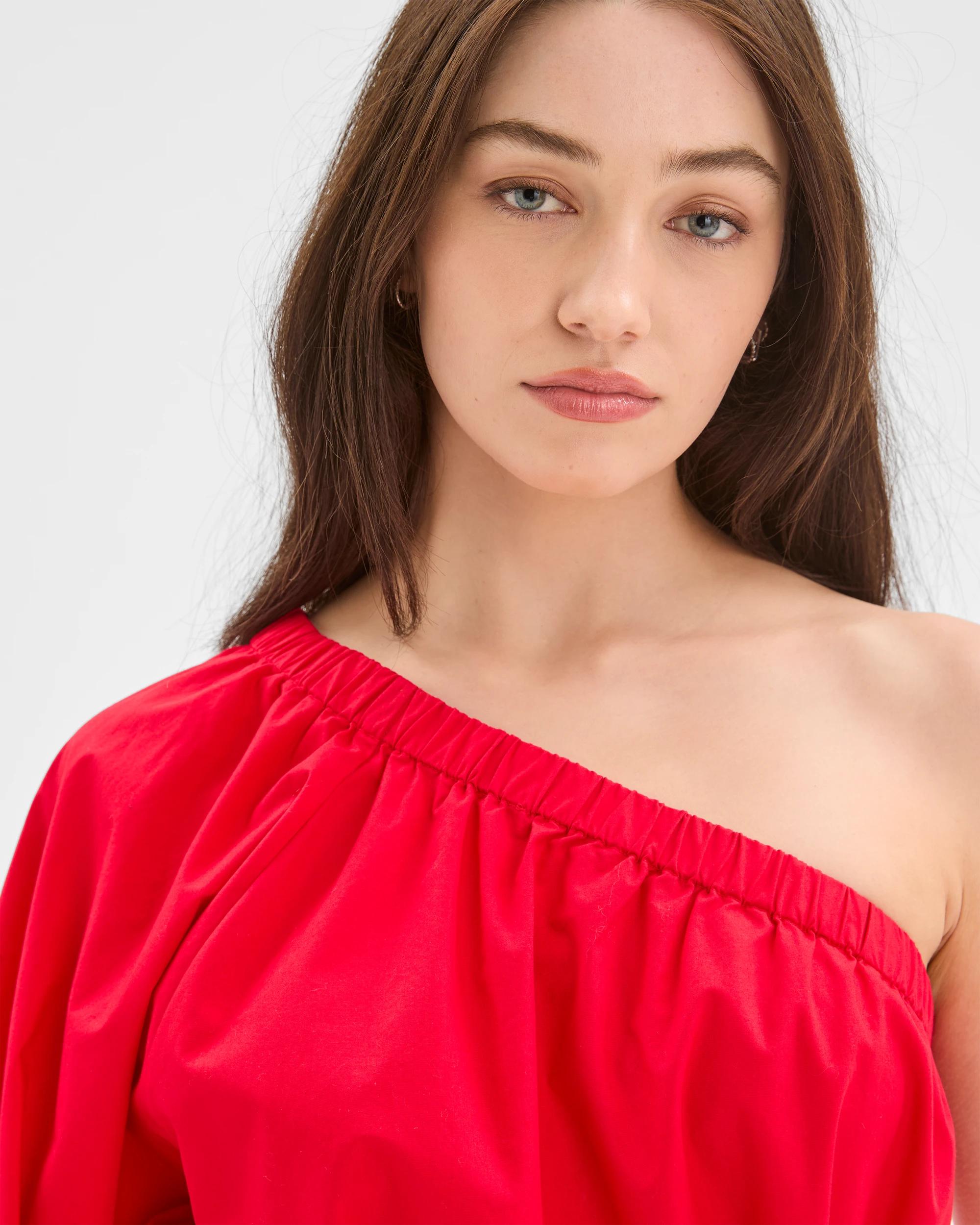 5 Lily Loves One Shoulder Dress FLAME, 5 of 6