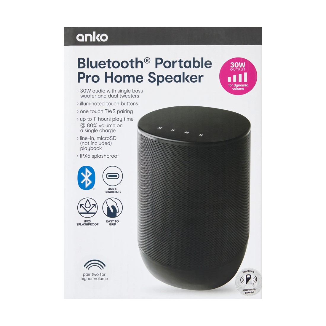 9 Portable Home Speaker - Black, 9 of 10