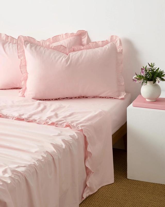 Target Ruffle Australian Cotton 2 Pack Standard Pillowcases - Queen Bed - 