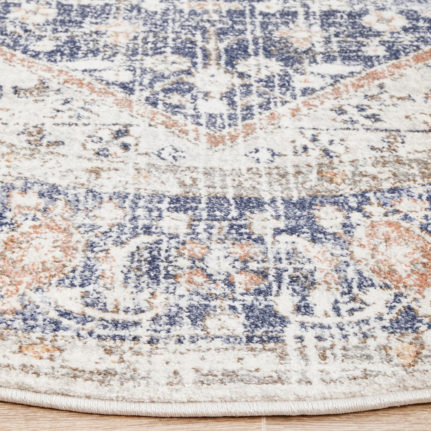 5 Common Ground Rugs Elite Lorissa 240x240cm - Large Round Power Loomed Pet Friendly Rug - Natural, 5 of 9