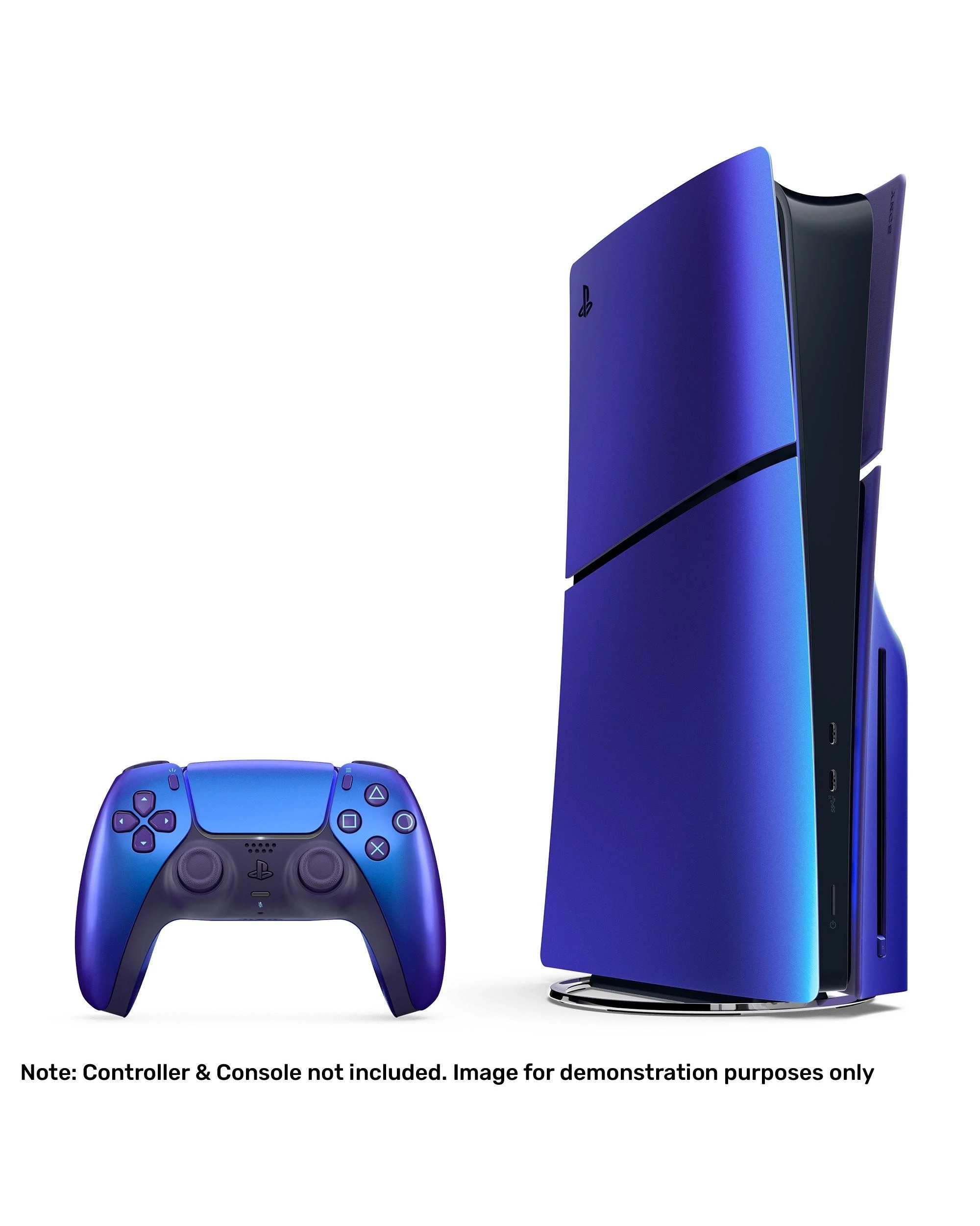 4 PlayStation 5 Console Covers - Slim - Chroma Indigo - Blue, 4 of 4