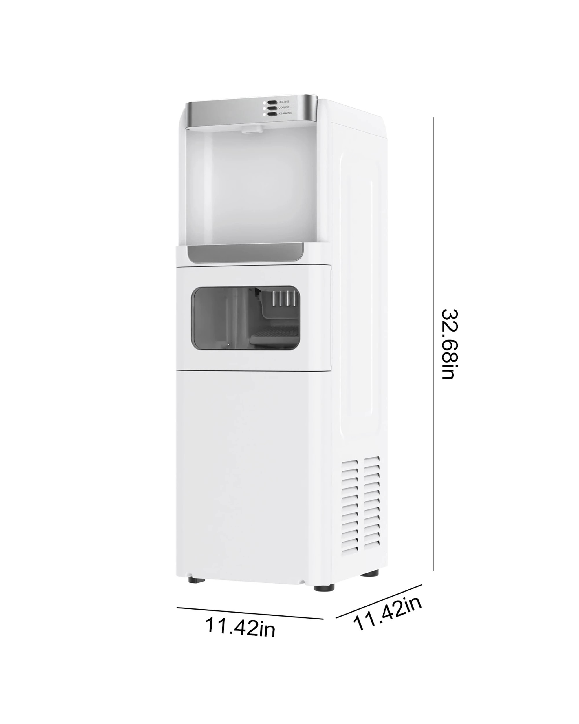 2 Advwin 3-in-1 Cold/hot Water Dispenser With Built-in Ice Maker 15kg, 2 of 9