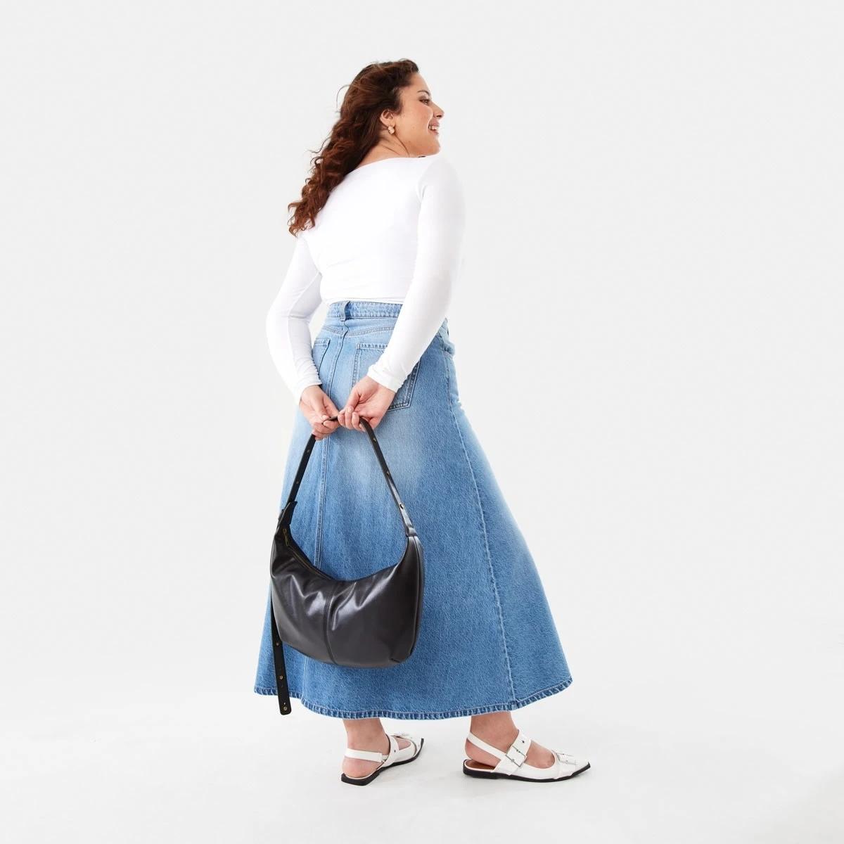 6 Crescent Crossbody Bag BLACK, 6 of 7