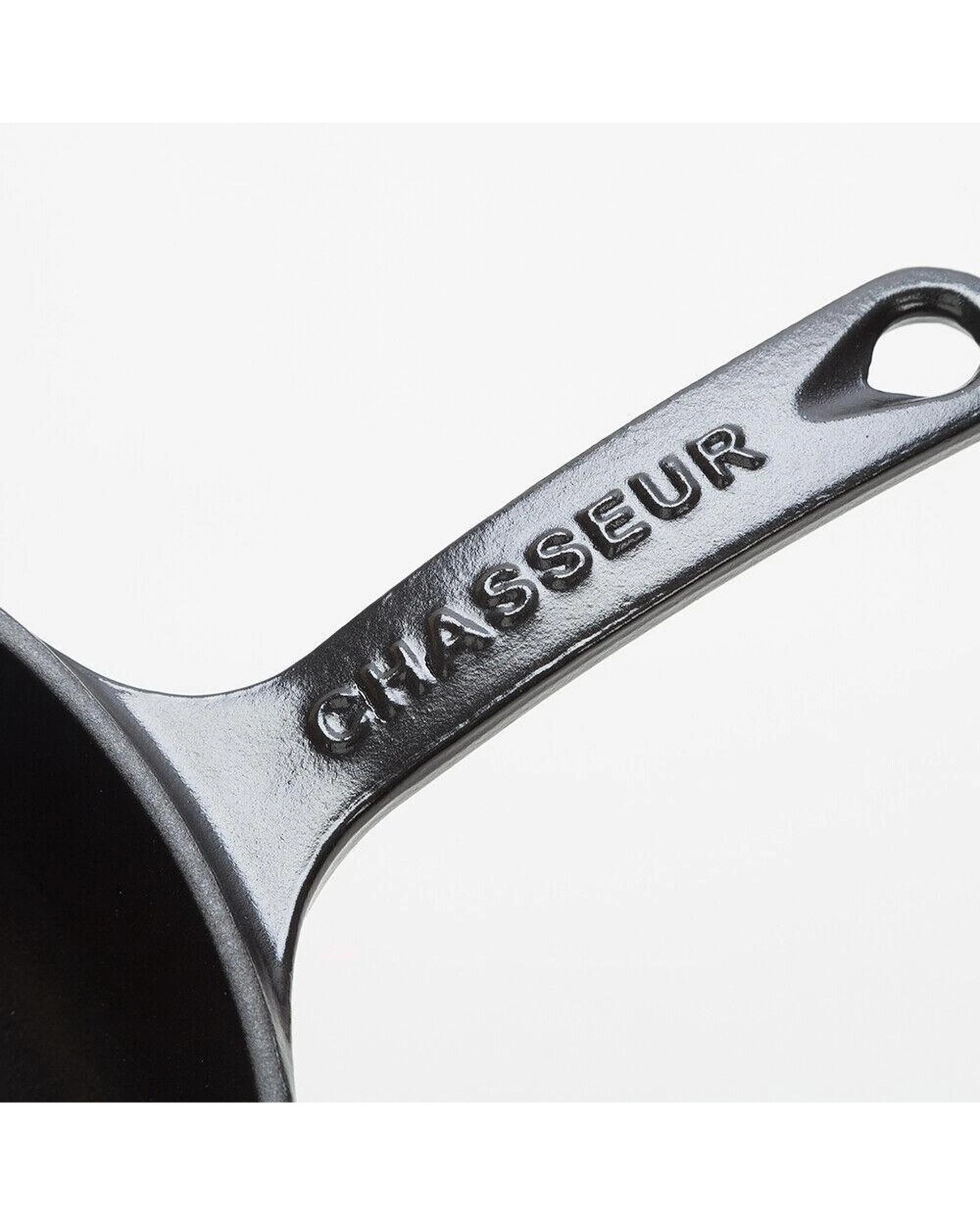 2 Chasseur Frypan Cast With Handle 28cm Matte Black, 2 of 3