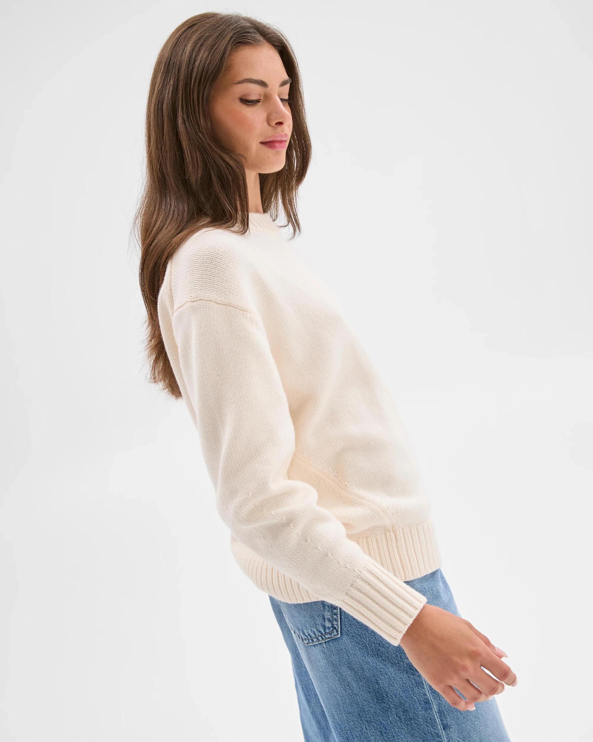 4 Target Petites Petites Stitch Detail Pearl Jumper CREAM, 4 of 8