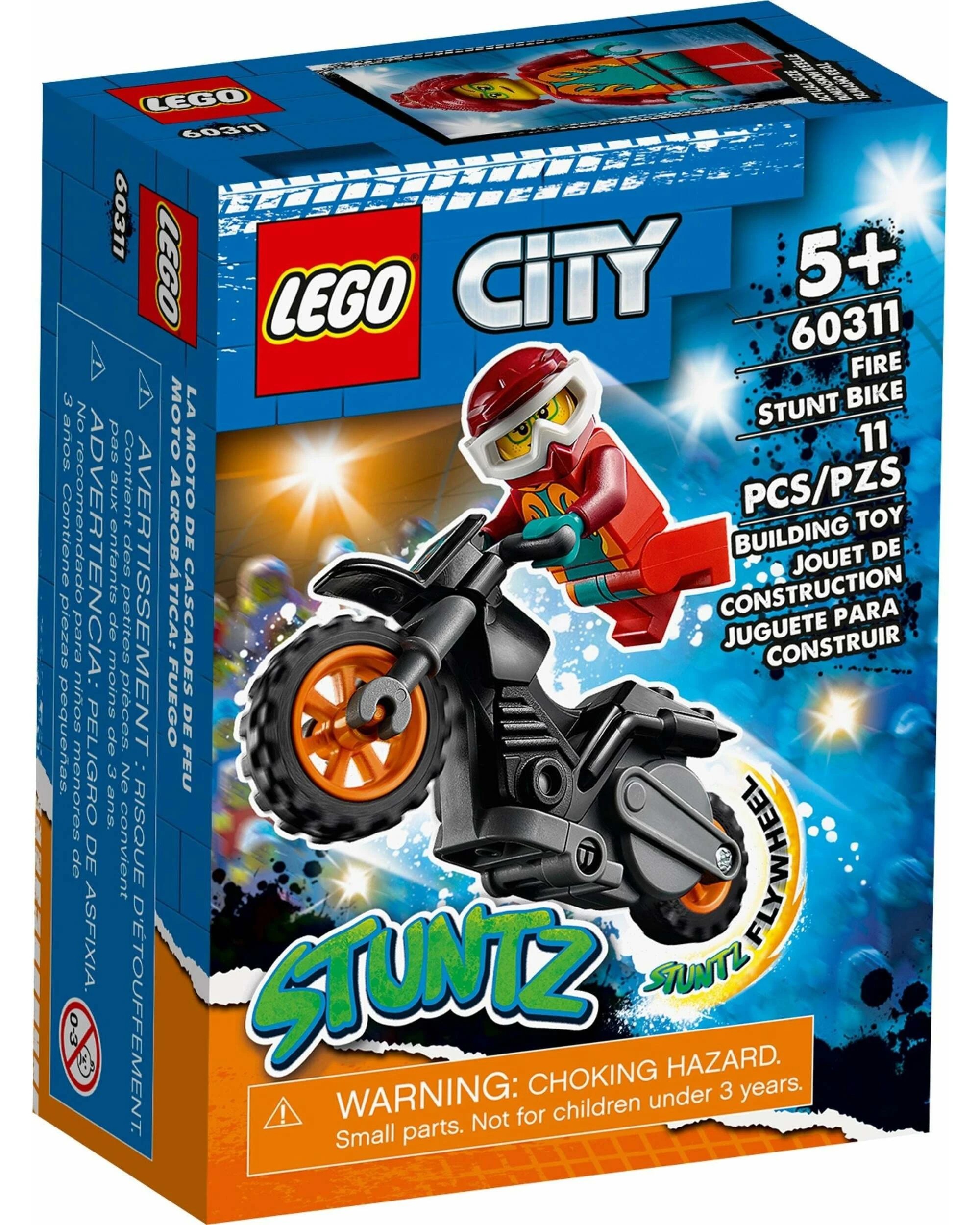 1 LEGO 60311 Fire Stunt Bike: Freya McCloud & Motorcycle Toy, 1 of 5