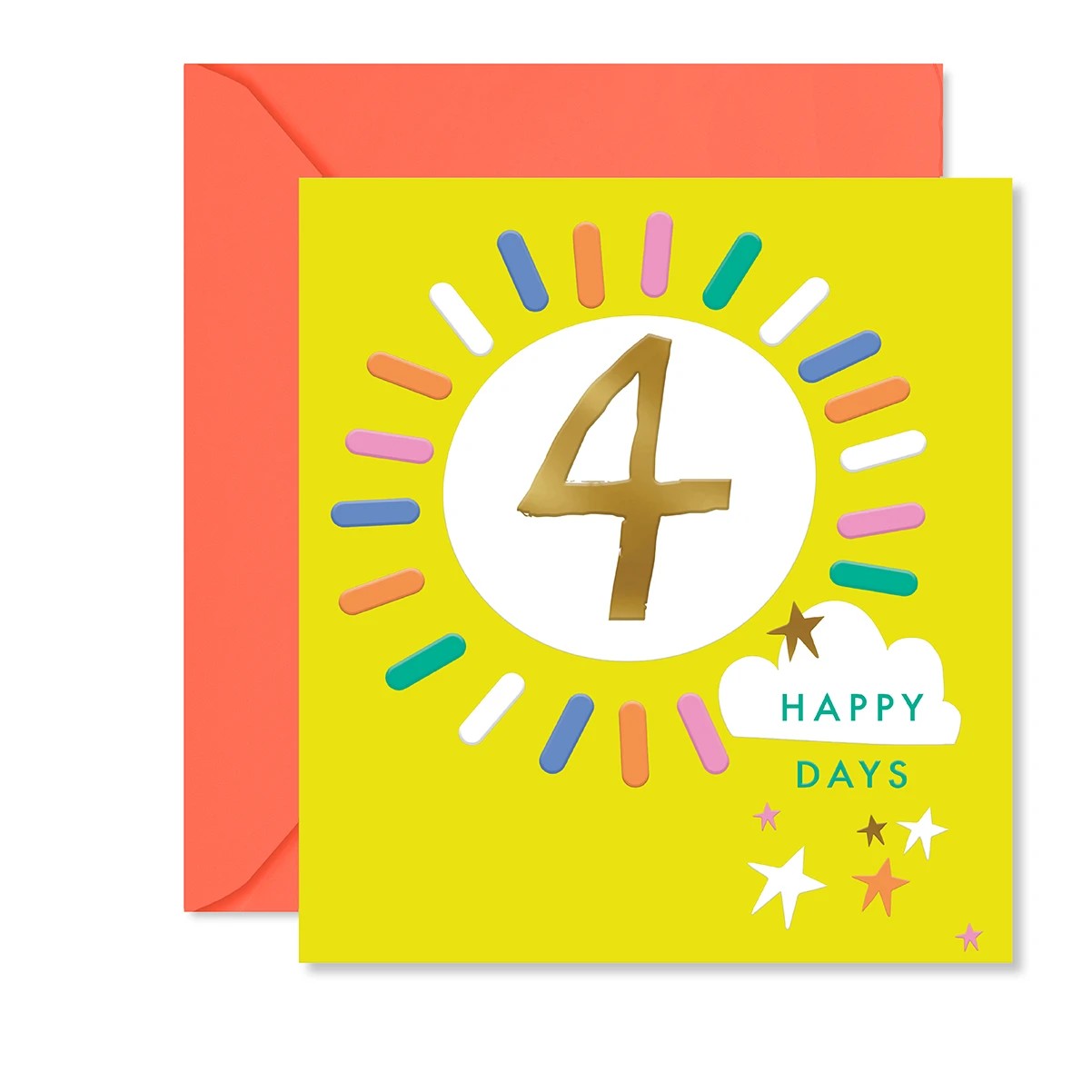 1 Hallmark 4th Birthday Card - Happy Days, 1 of 3
