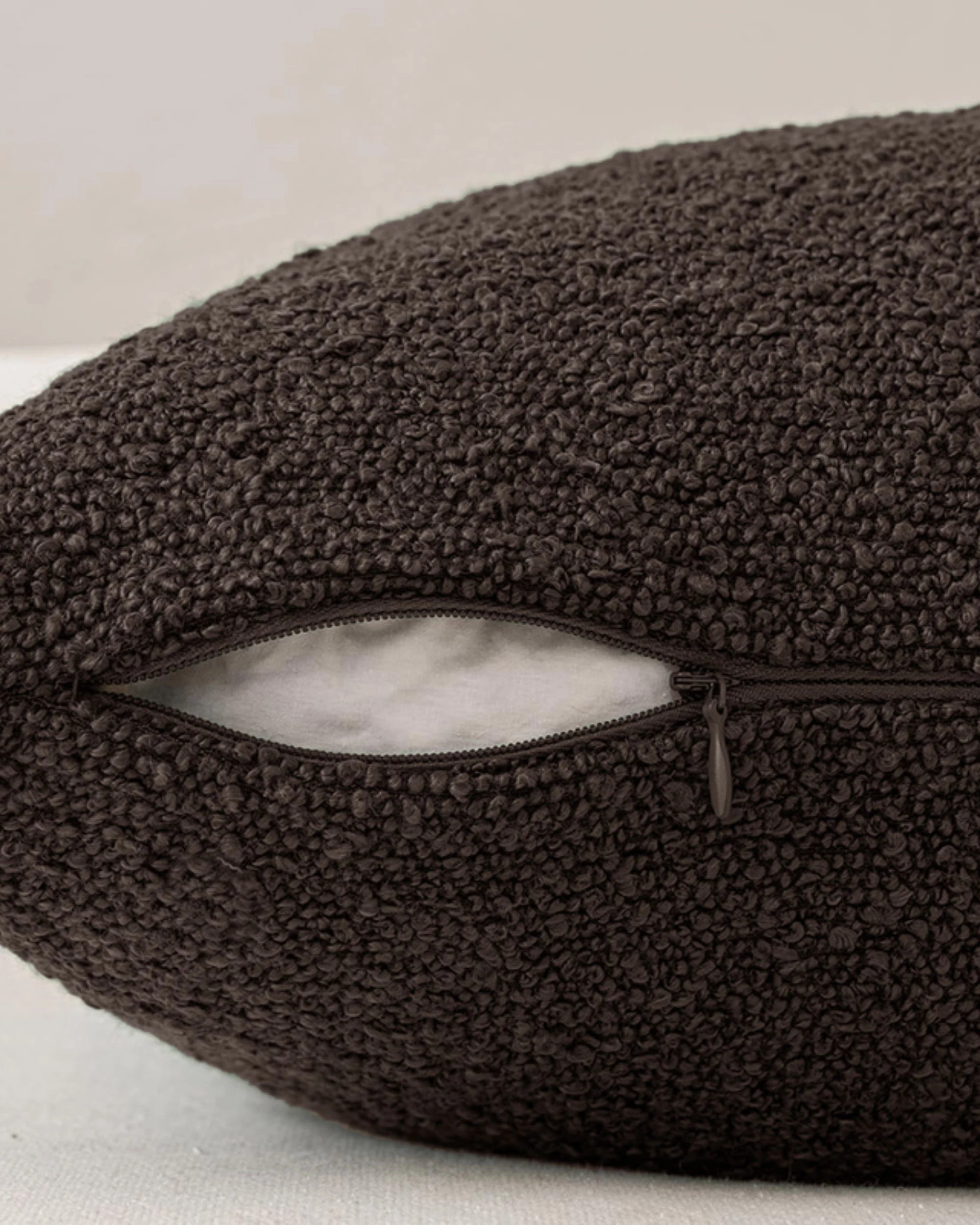 4 Gioia Casa 2-Pack Bouclé Cushion Covers 45x45cm - Brown, 4 of 4