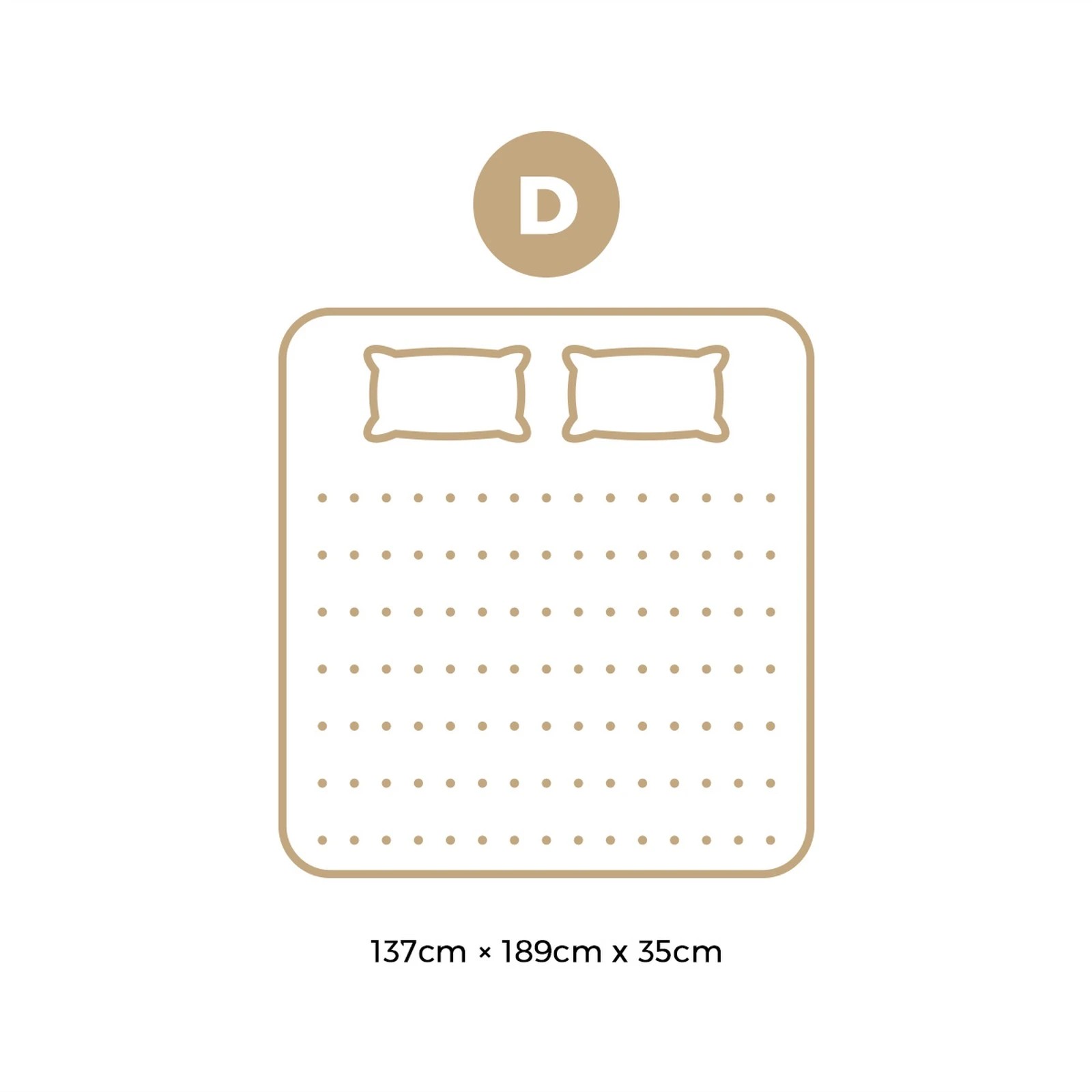 2 Bedra Bedding Double Mattress 9 Zone Pocket Spring Foam Bamboo Euro Top 35cm - Multi, 2 of 3