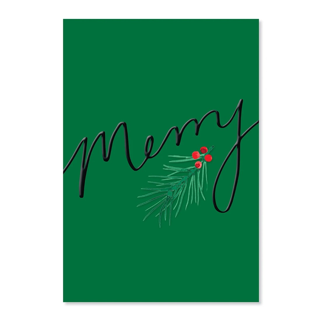 1 Hallmark Christmas Card - Merry Mistletoe, 1 of 2