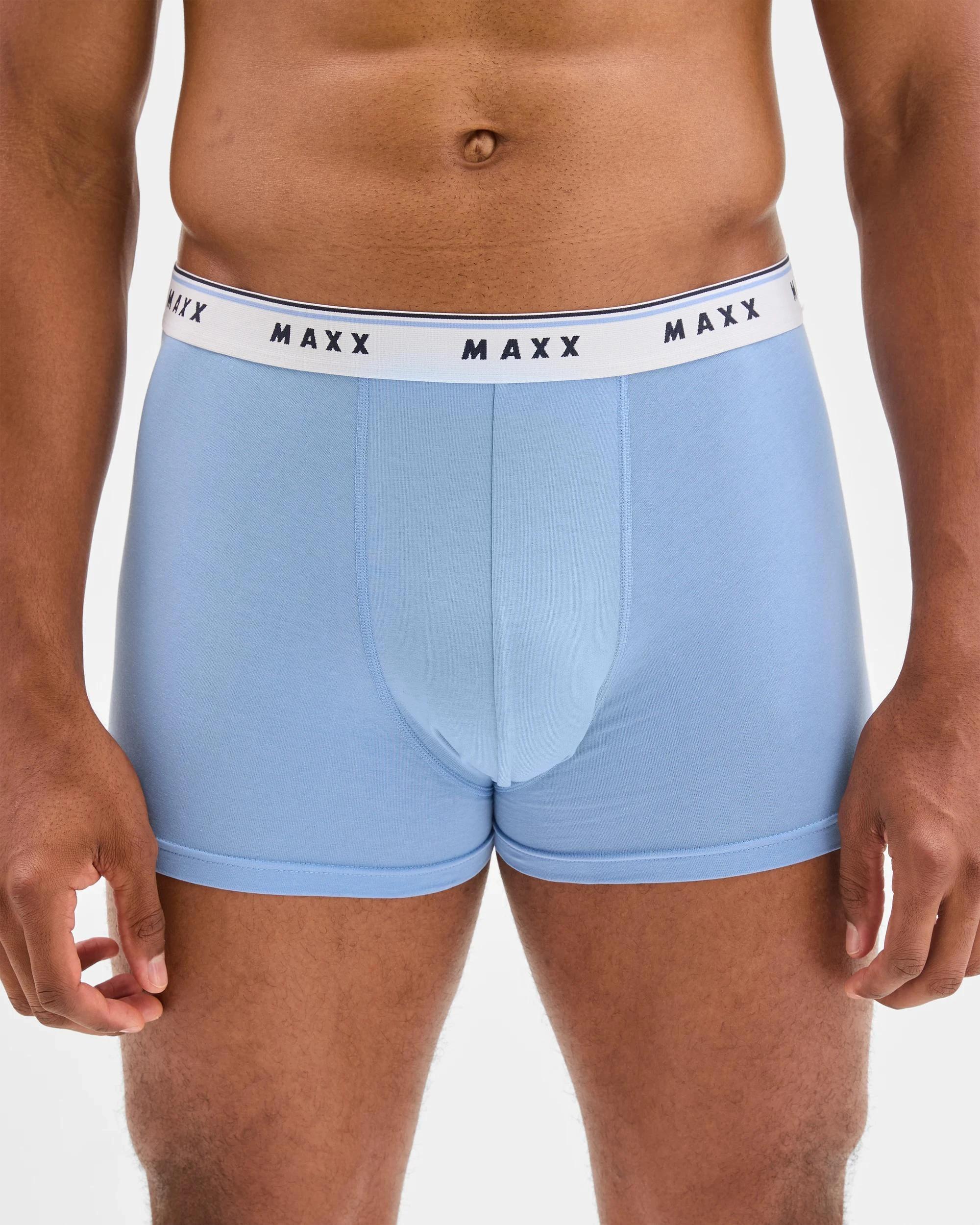 4 Maxx Australian Cotton 3 Pack Hipster Trunks BLUES, 4 of 4