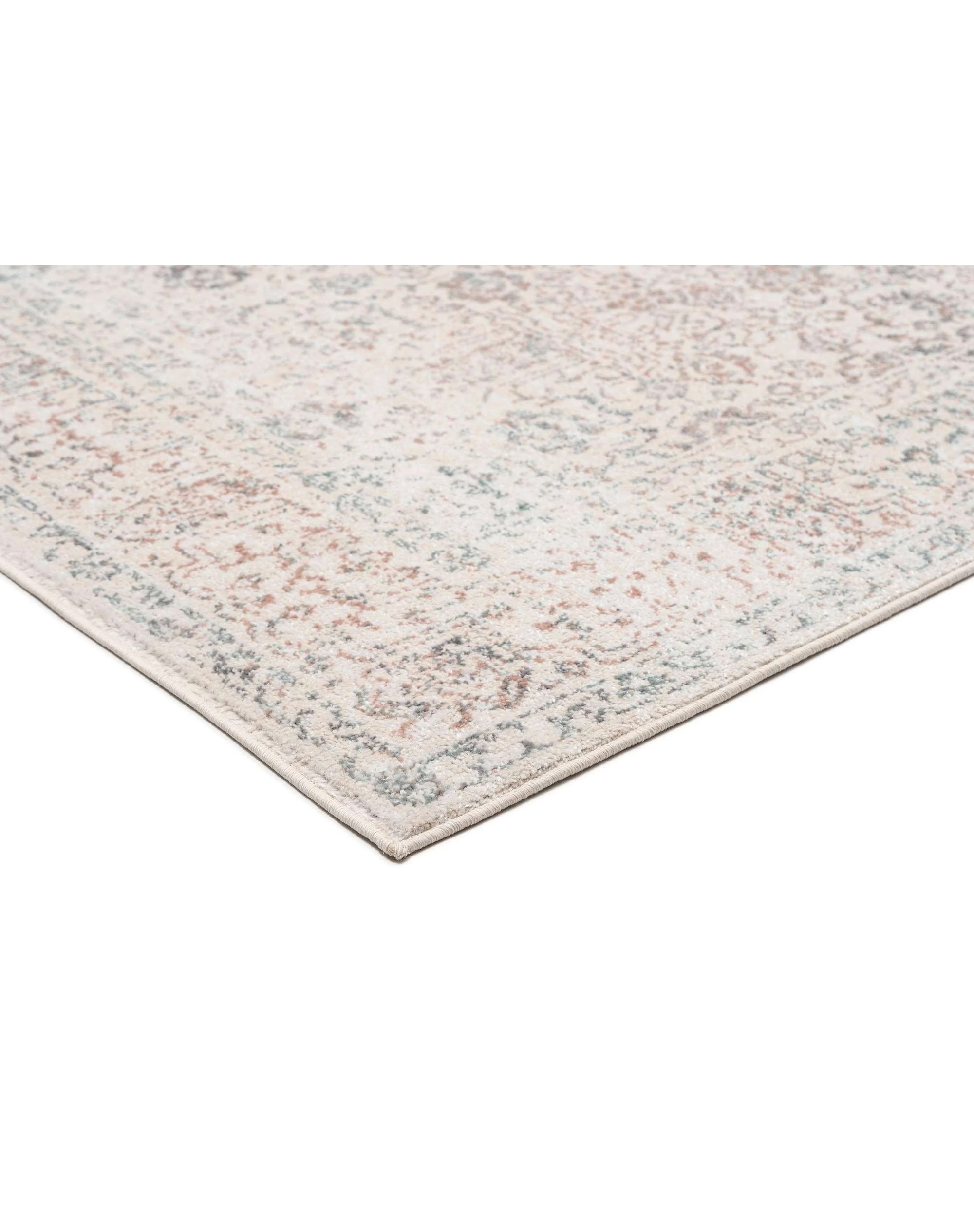 4 Loopsie Rye Traditional Floral Rug-230cm x 160cm - White - White, 4 of 8