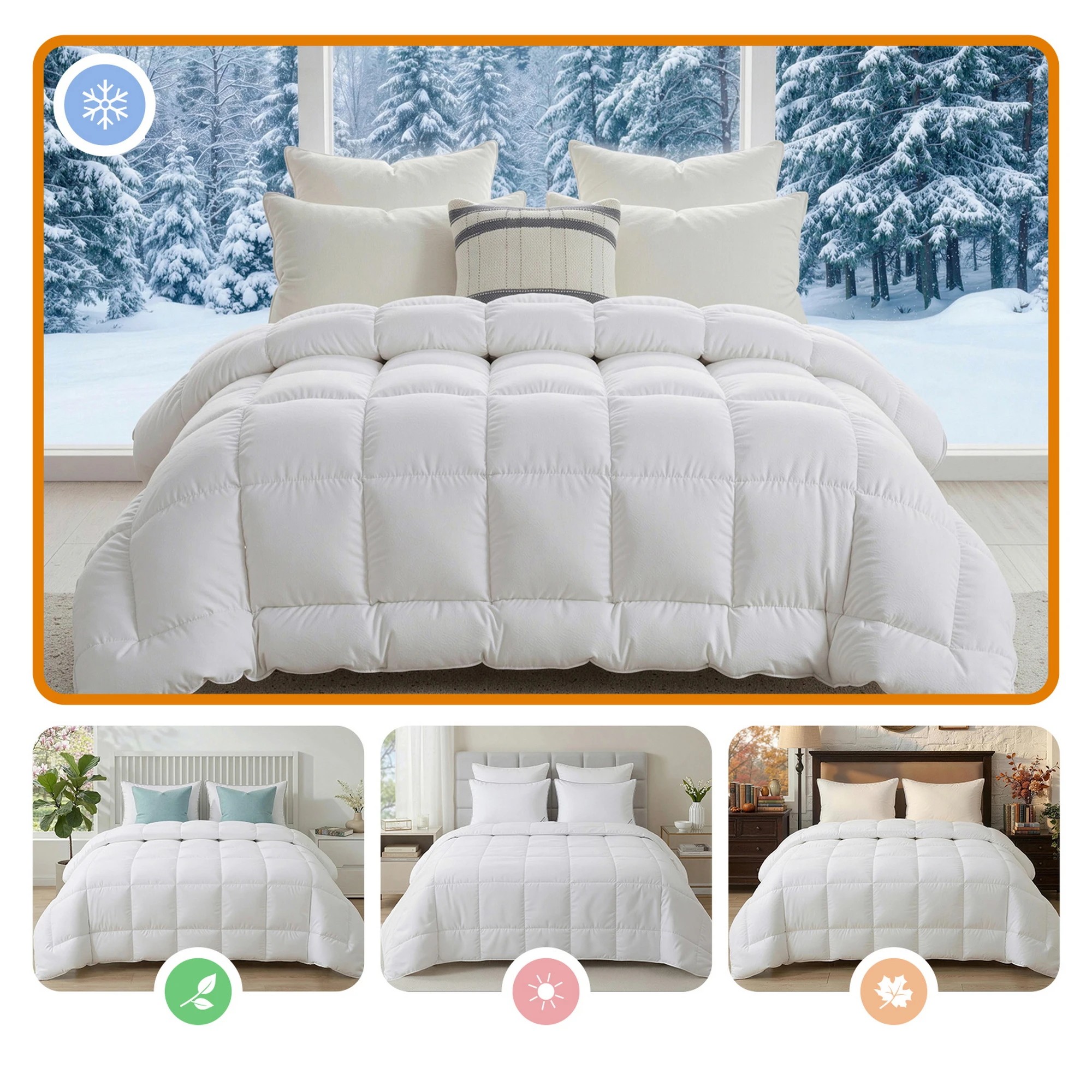 Giselle 800GSM Wool Quilt Winter Doona- Super King Bed - White - Kmart