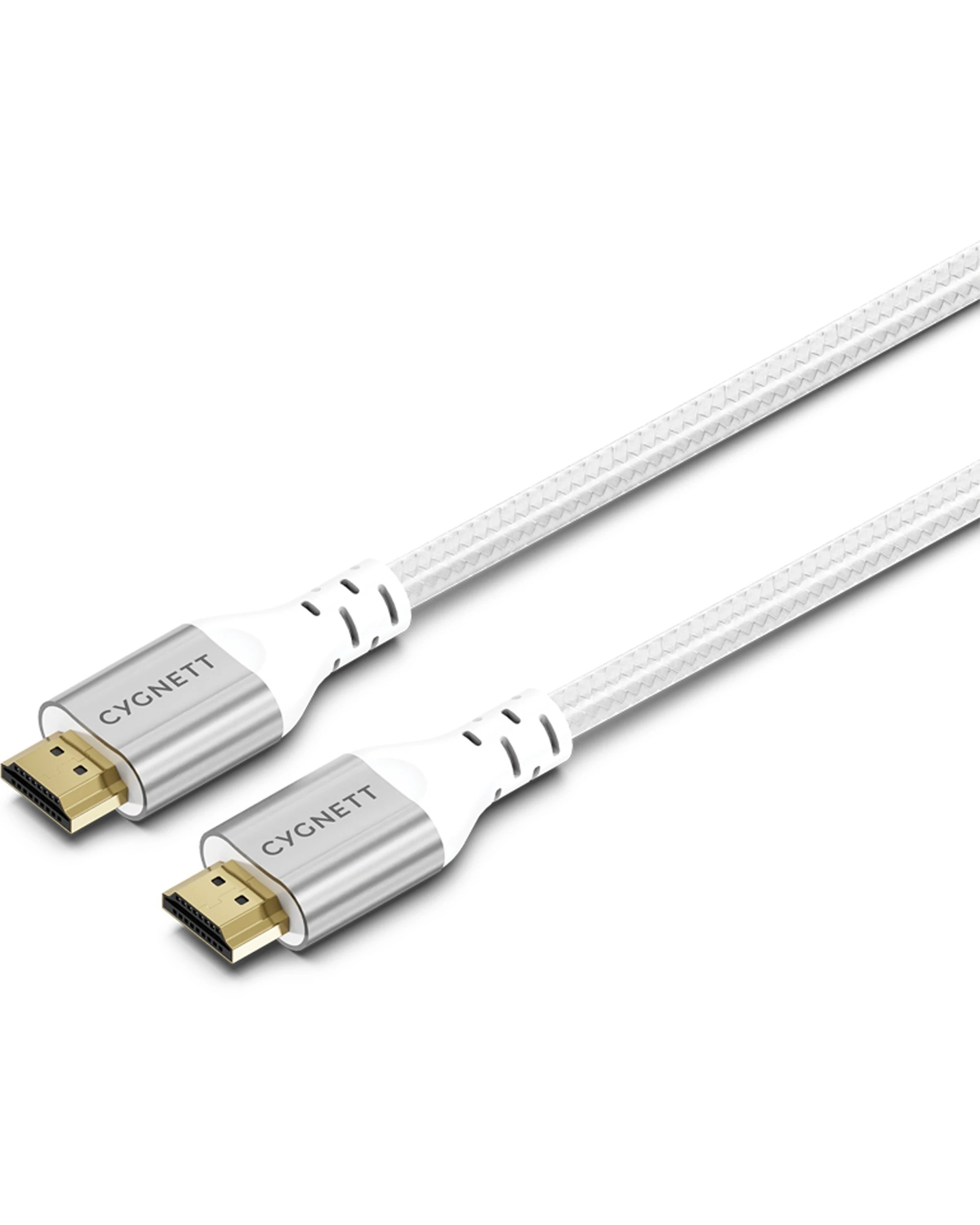 2 Cygnett 2PK Unite 8K Resolution HDMI to HDMI Braided Cable 1.5m - White, 2 of 5
