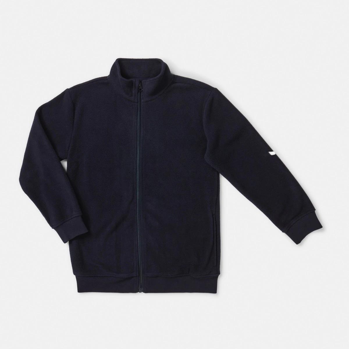 9 Zip Through Polar Fleece Sweatshirt Nvy Sphire, 9 of 10