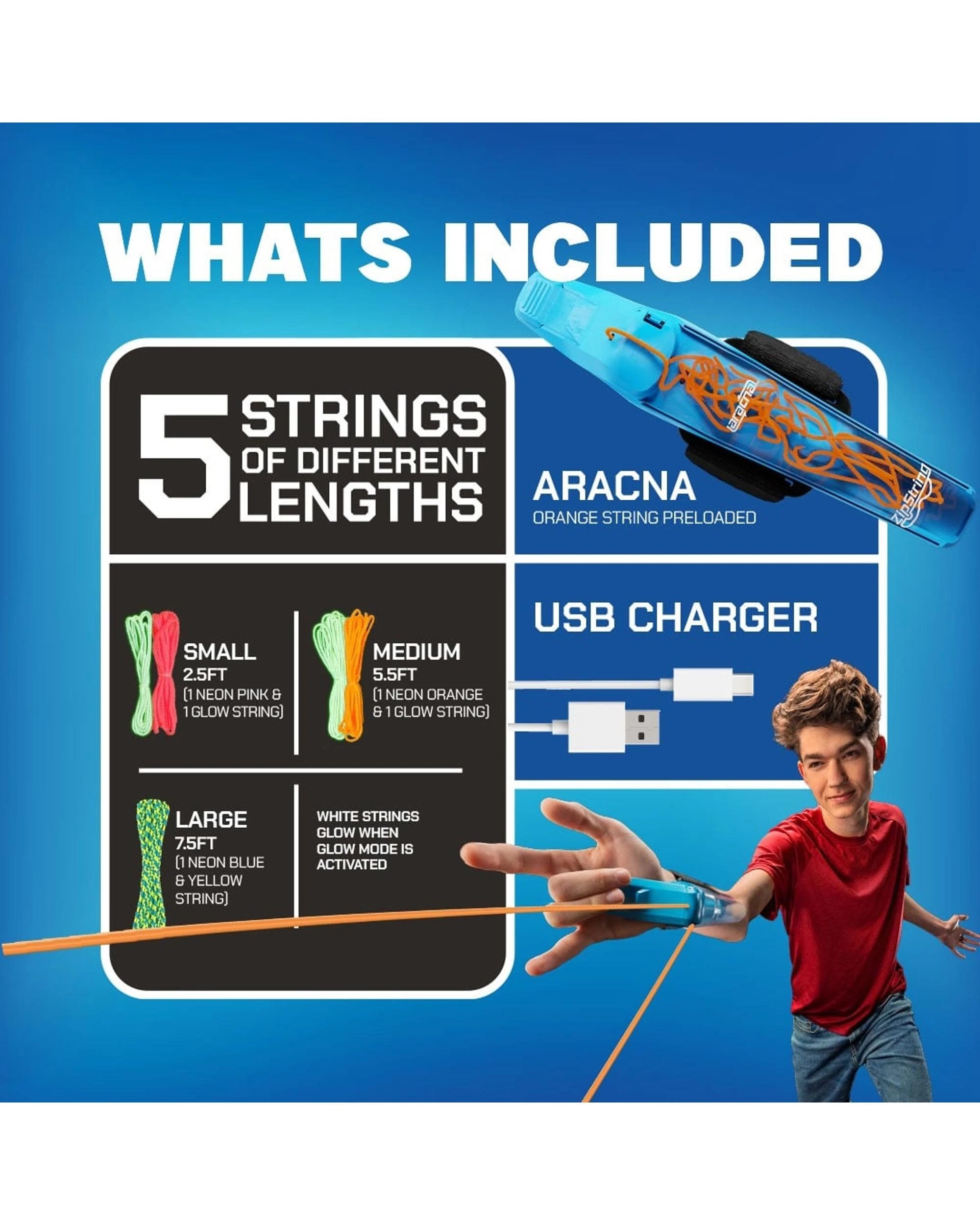 7 ZipString Aracna Glow-in-the-Dark Webshooter Edition, 7 of 7