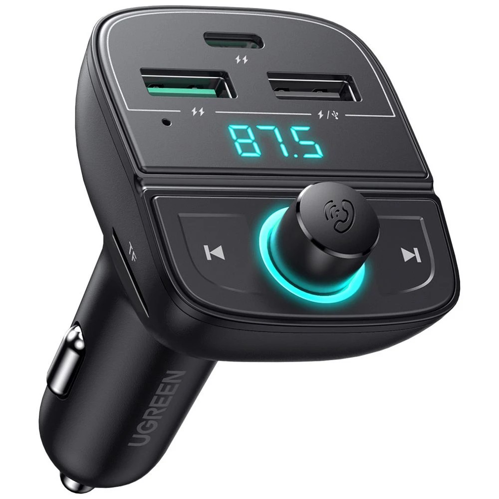 1 UGREEN Bluetooth FM Transitter and Car Charger Black, 1 of 4