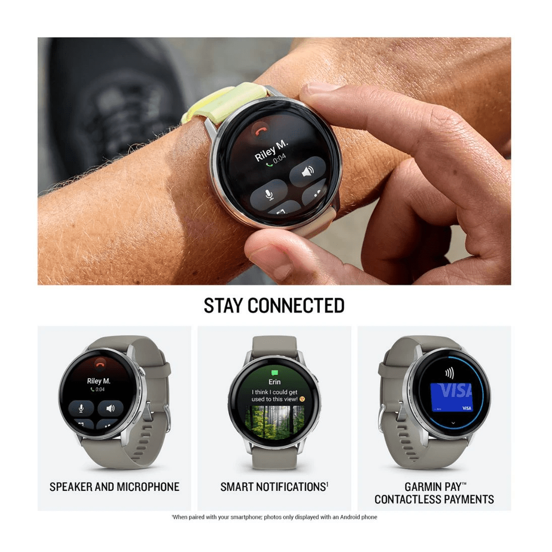 4 Garmin Venu 4 45mm Smartwatch Silver with Silver Grey Band, 4 of 6