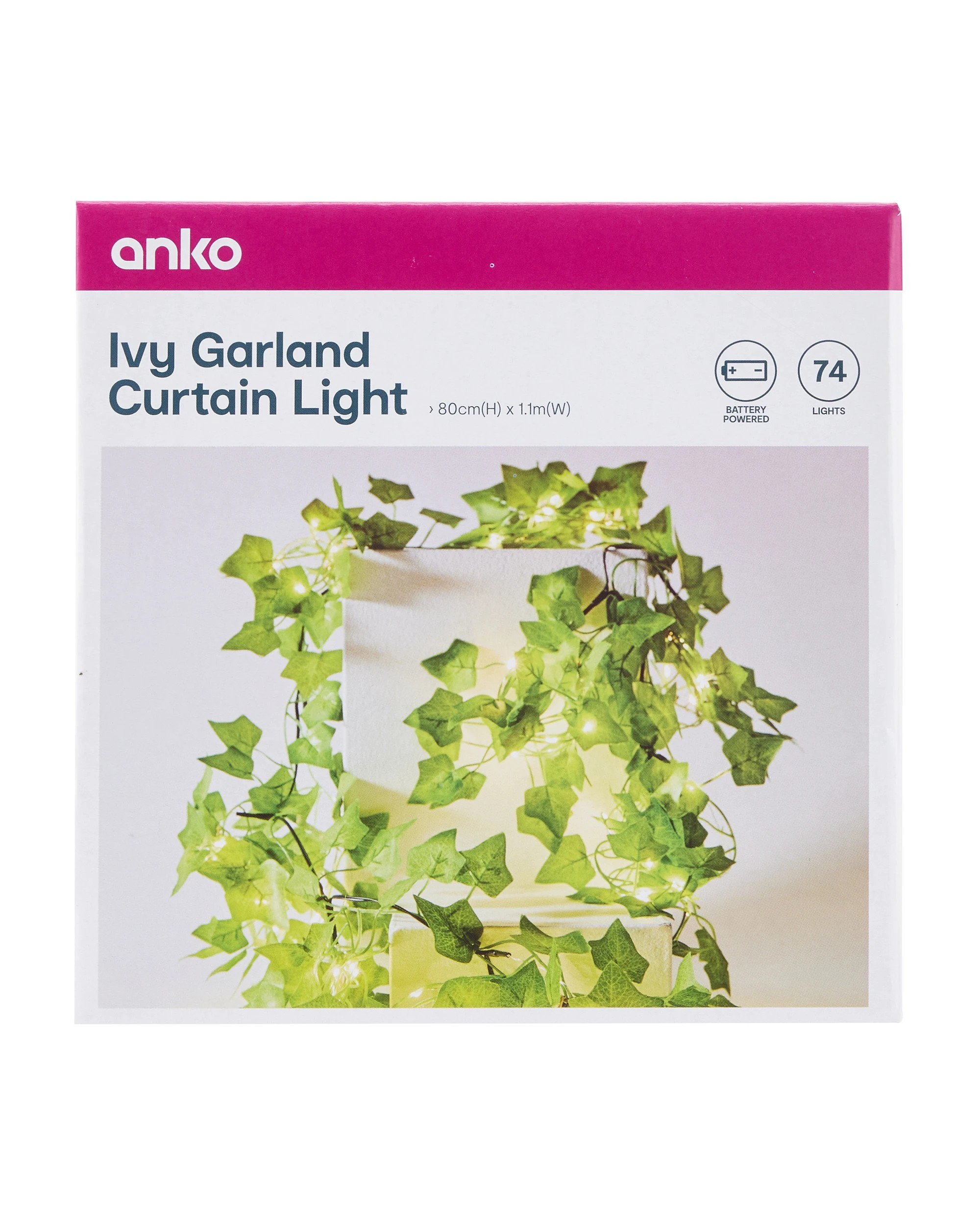 6 Ivy Garland Curtain Light, 6 of 6